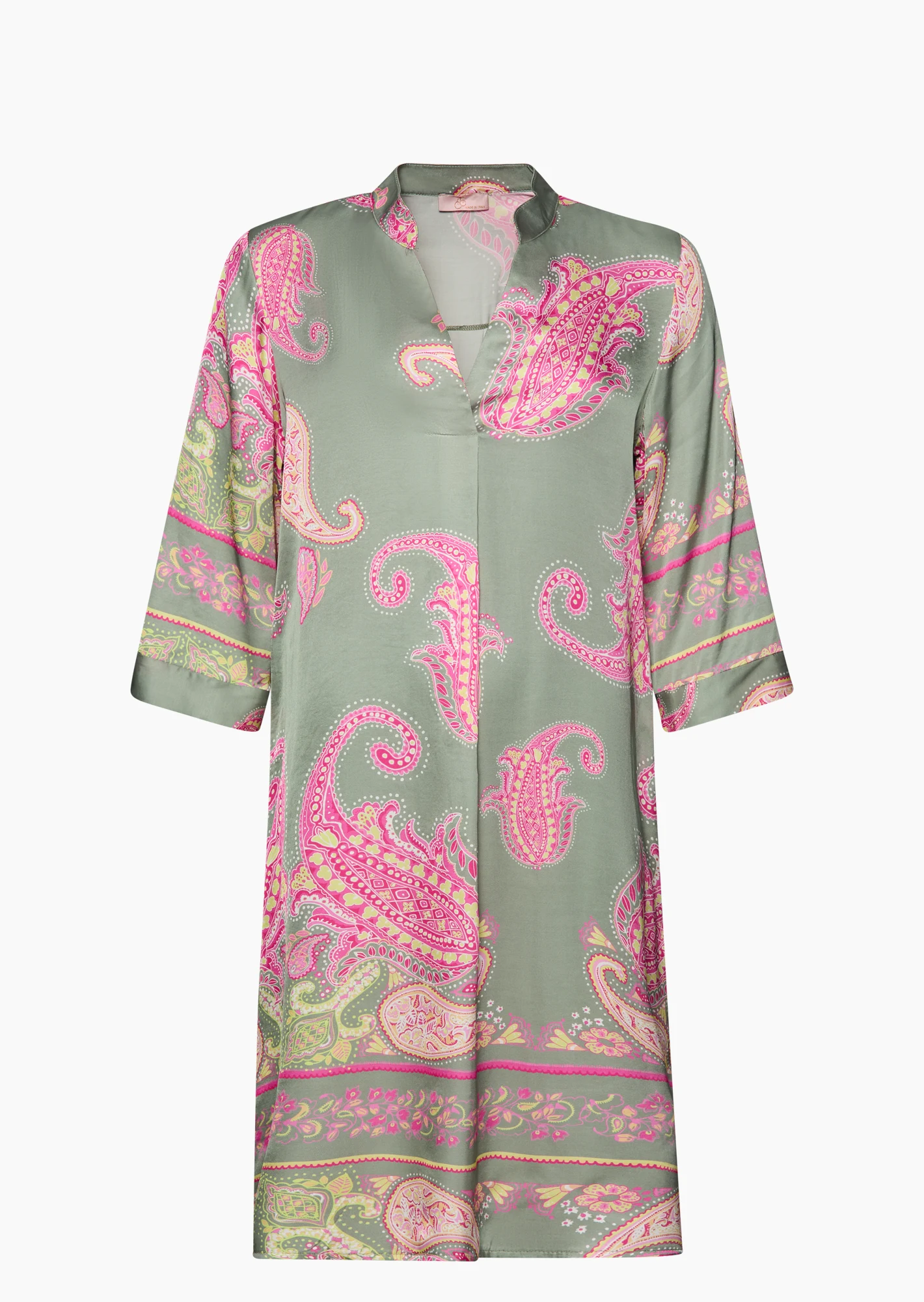 Kleid gemustert, salbei