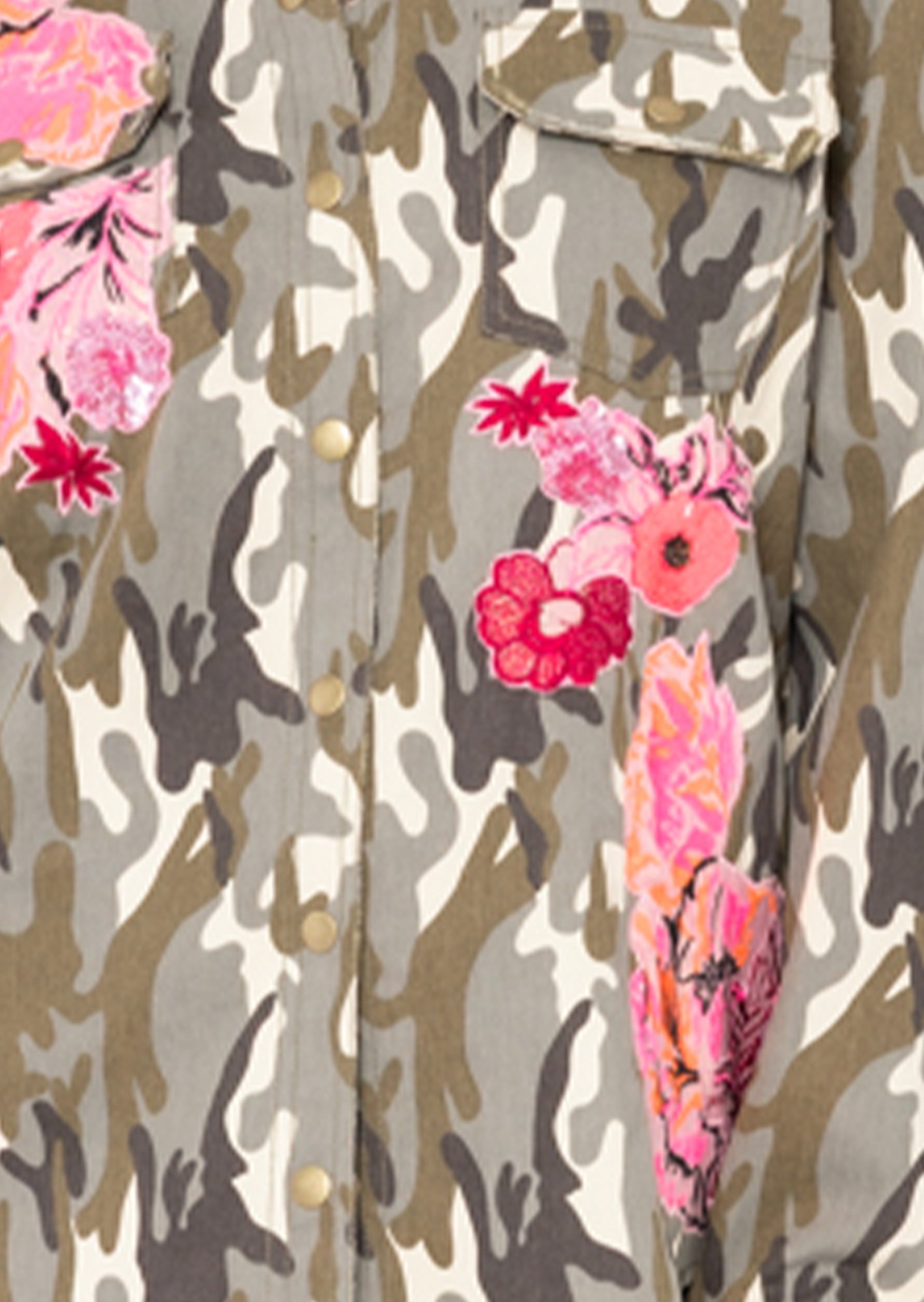 Jeansjacke im Camouflage-Style, camouflage