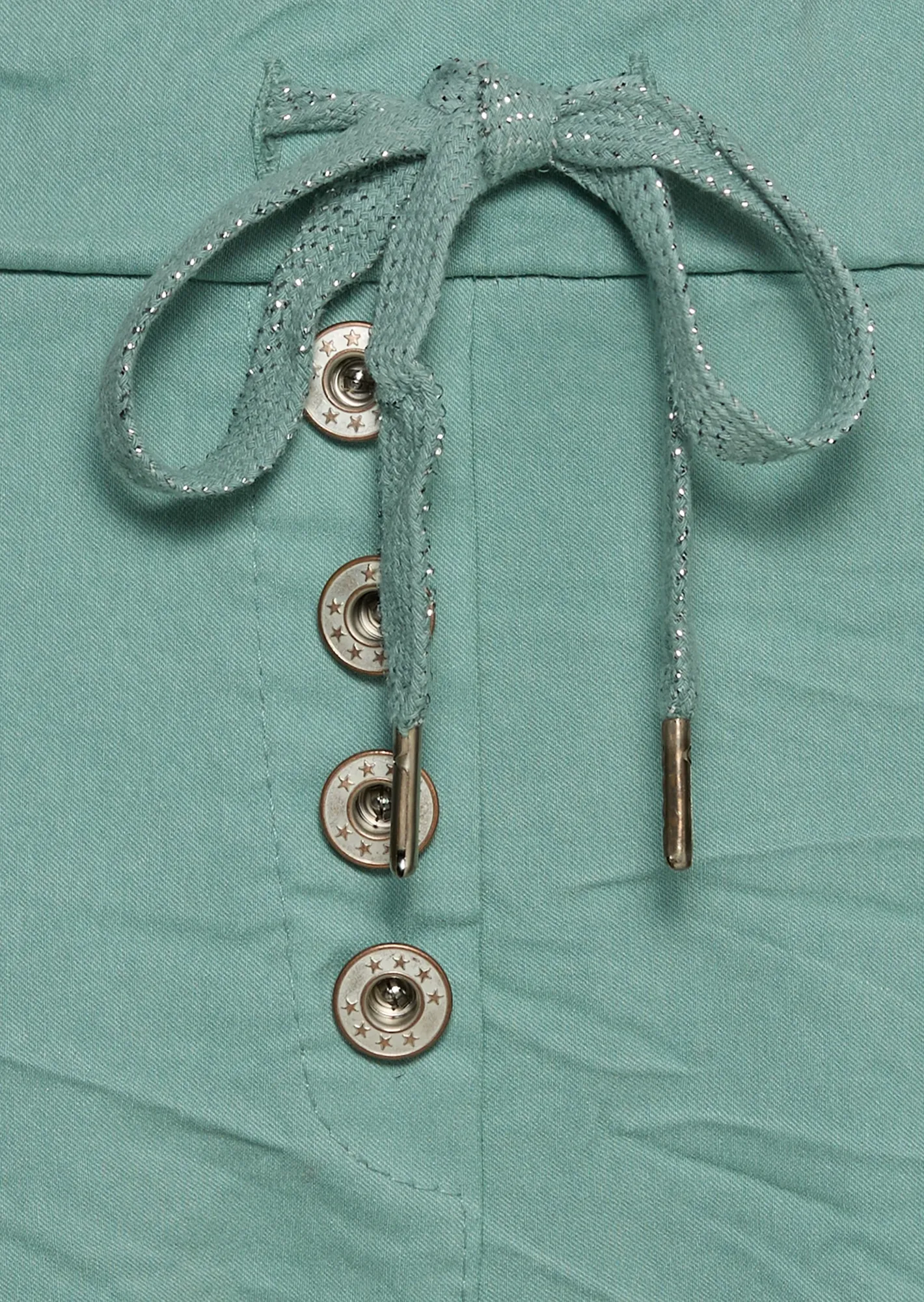 Joggpants mit Knopfleiste, misty green