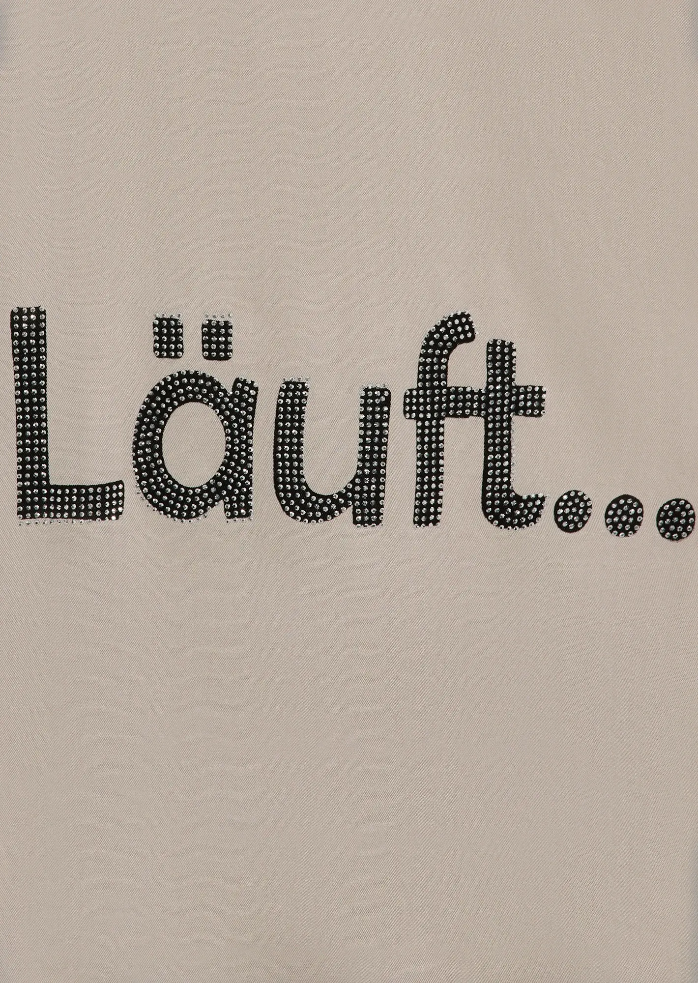 Bluse 'Läuft', crema