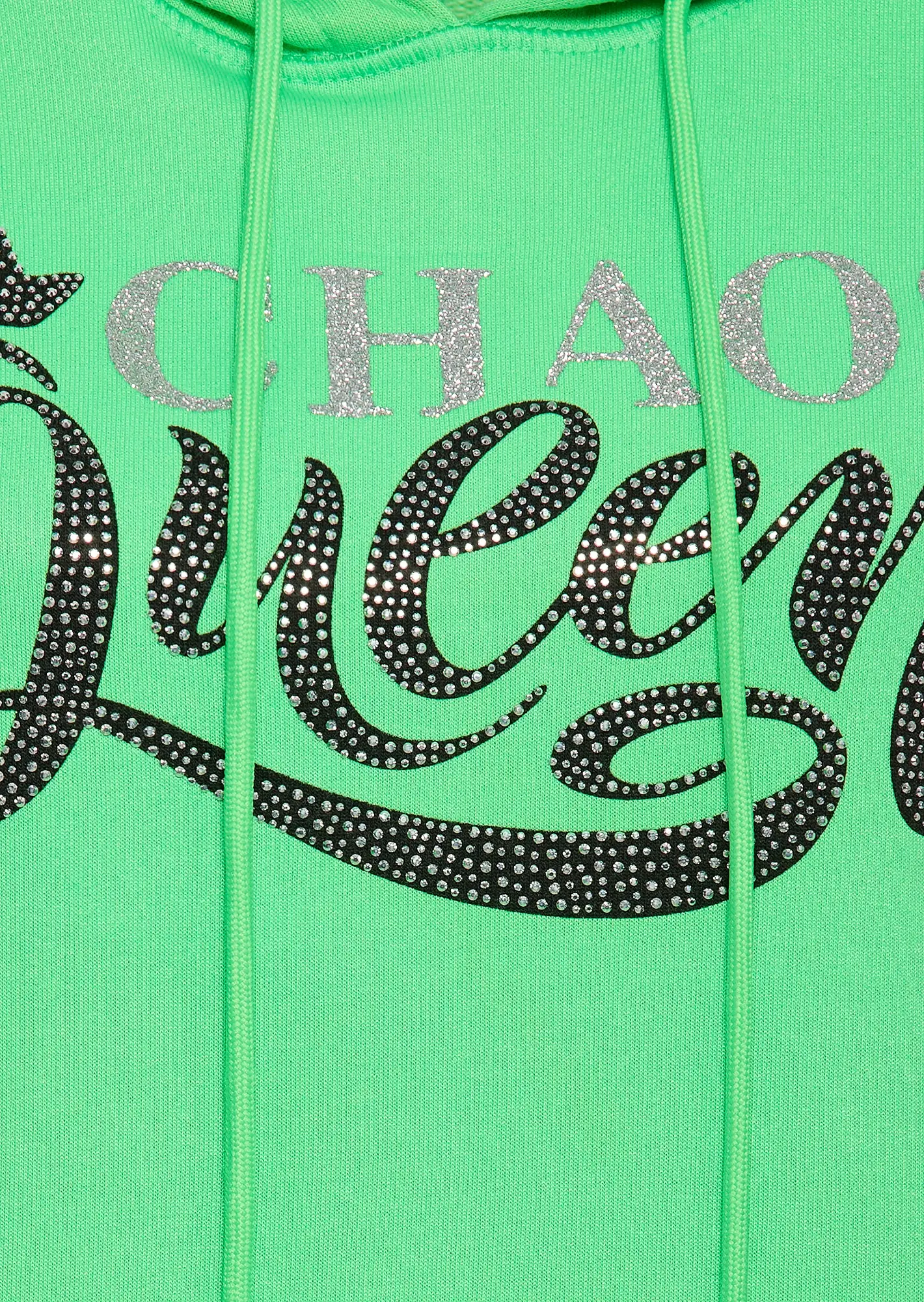 Sweatpullover 'Chaos Queen', neongrün