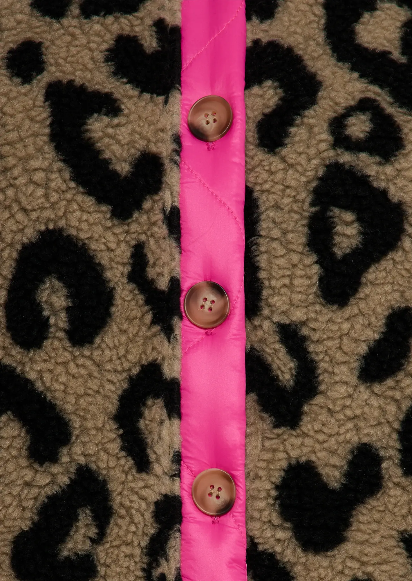 Jacke in Teddy-Fleece, taupe