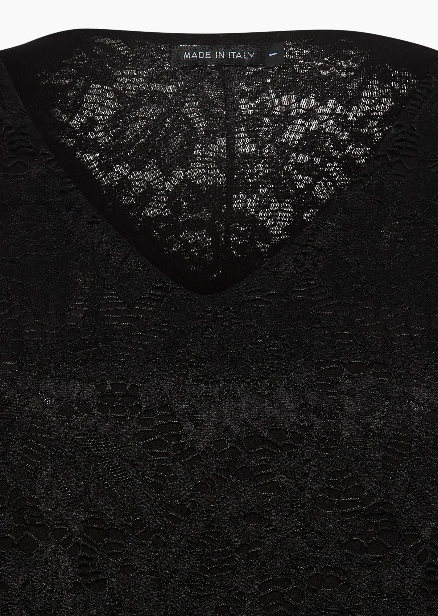 Blusenshirt Alloverspitze, schwarz