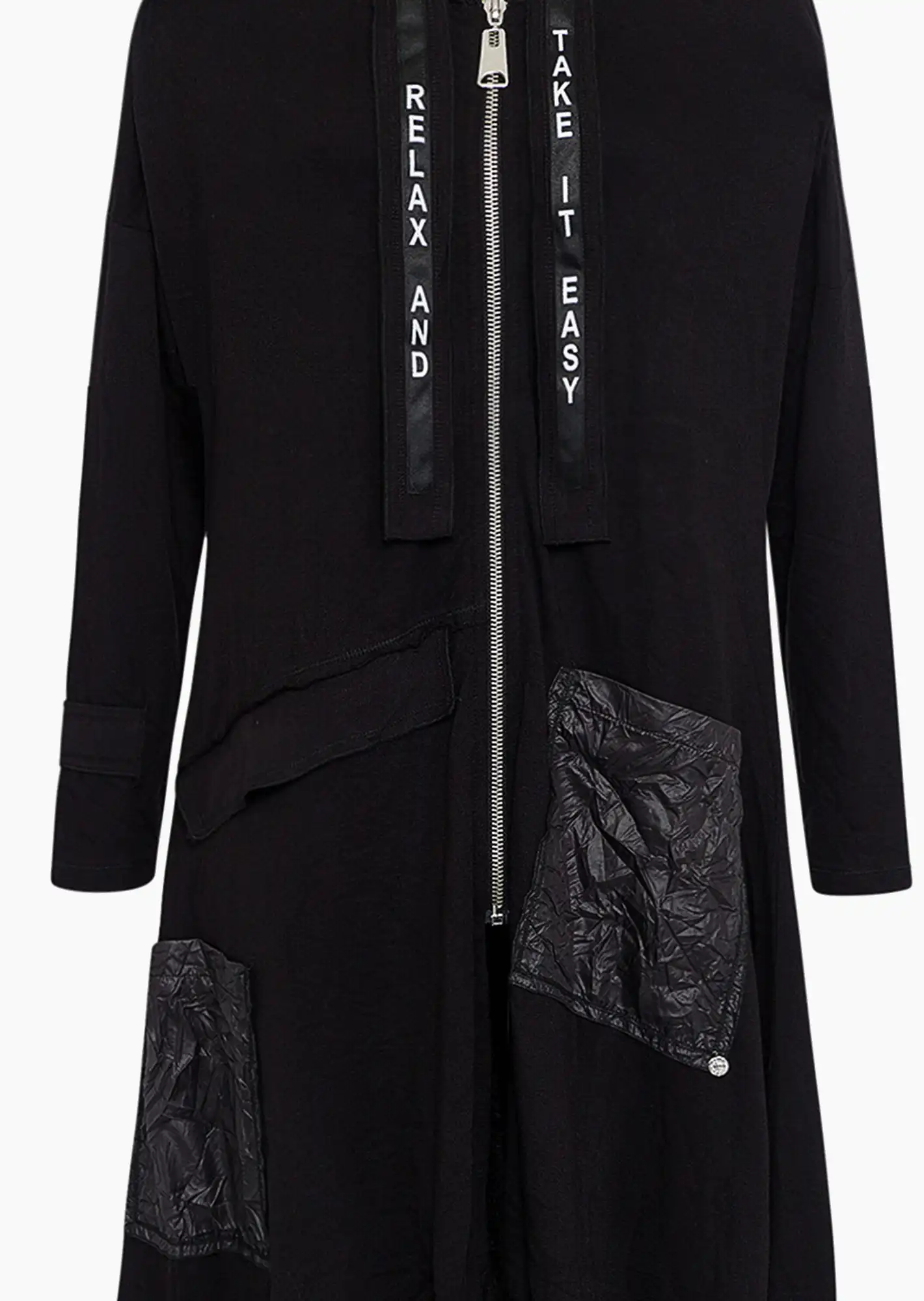 Mantel 'Take it easy', schwarz