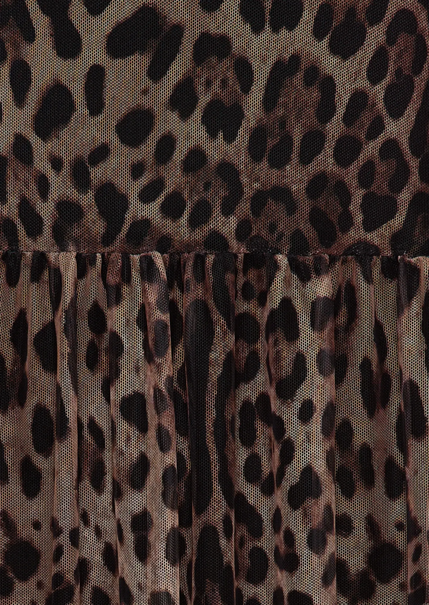 Kleid im Leo-Style, taupe