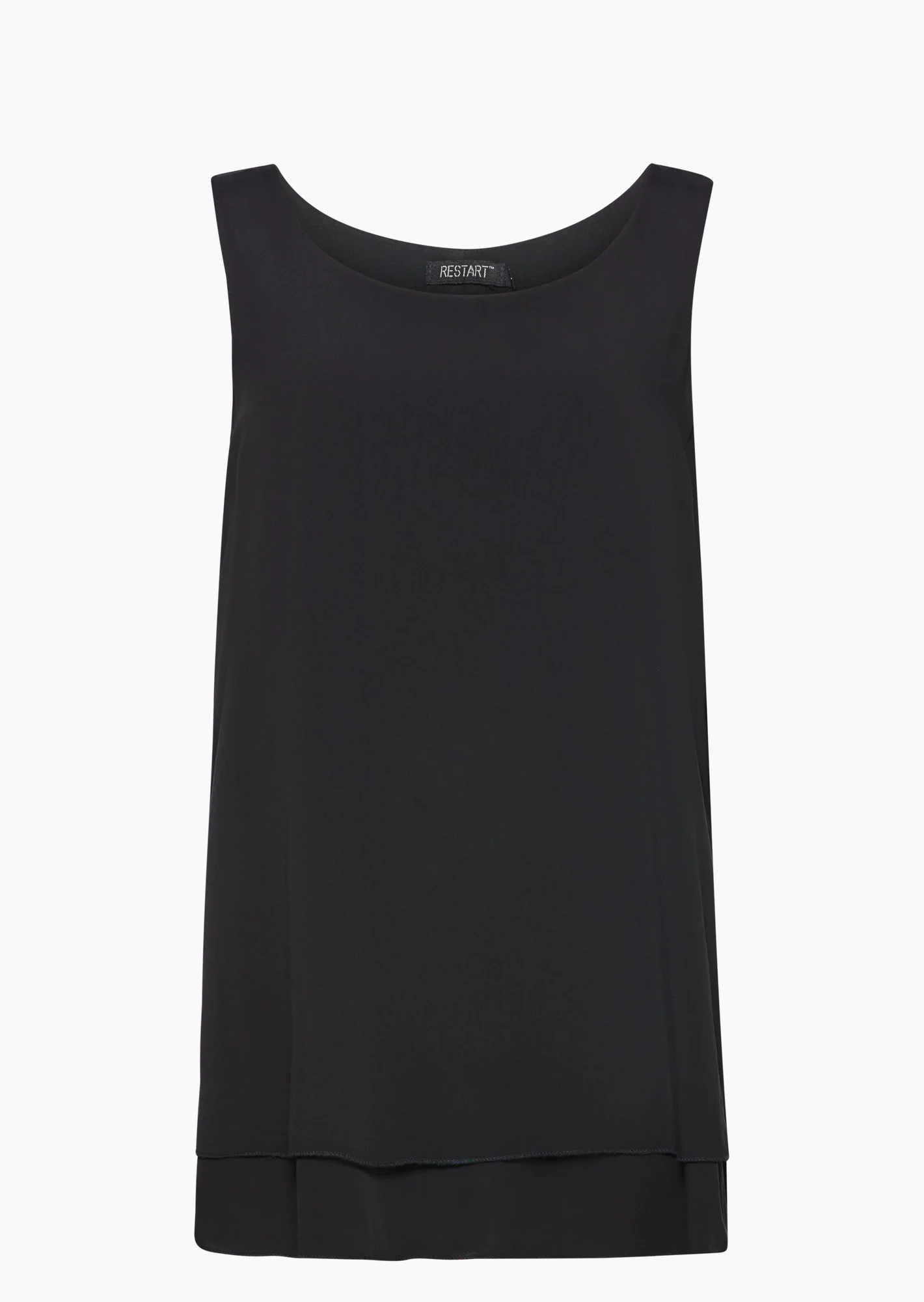 Top im Layeringstyle, schwarz