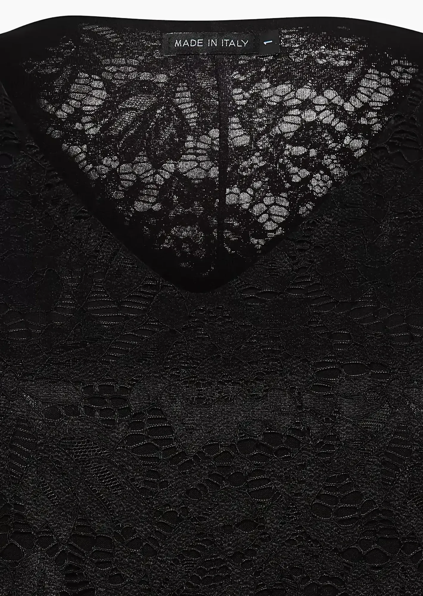 Blusenshirt Alloverspitze, schwarz