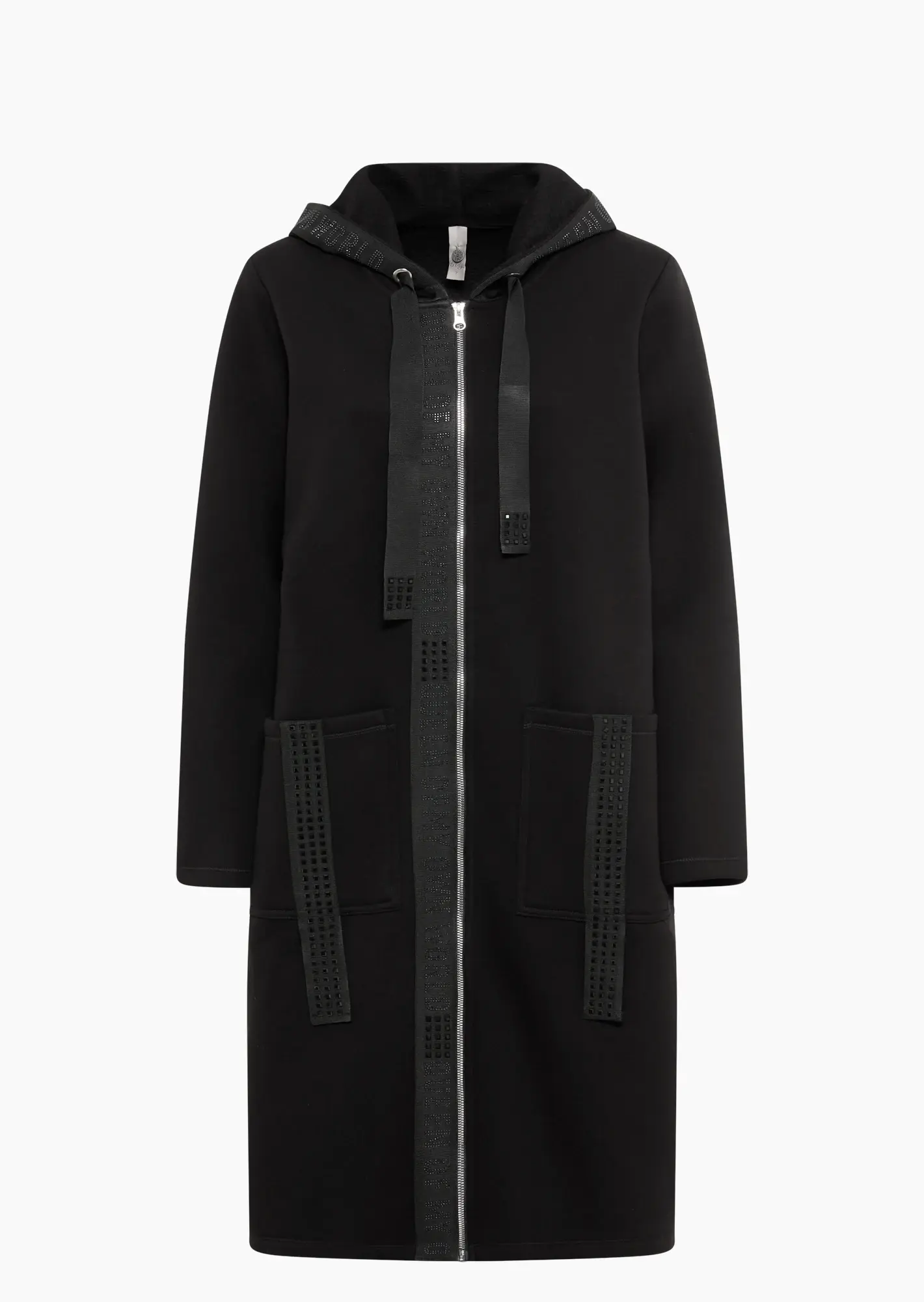 Sweatmantel 'Queen', schwarz