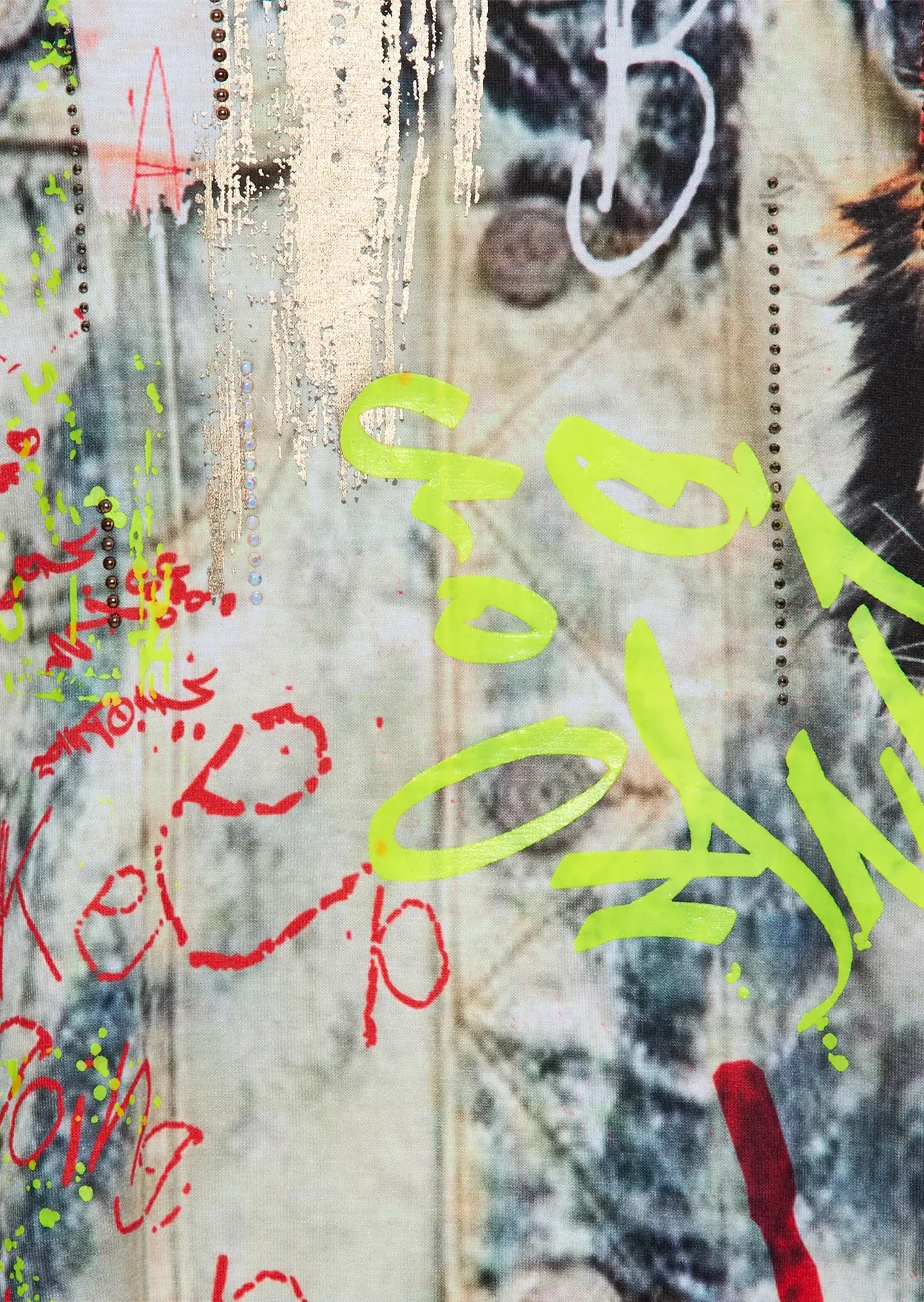 Langarmshirt mit Alloverprint, bunt