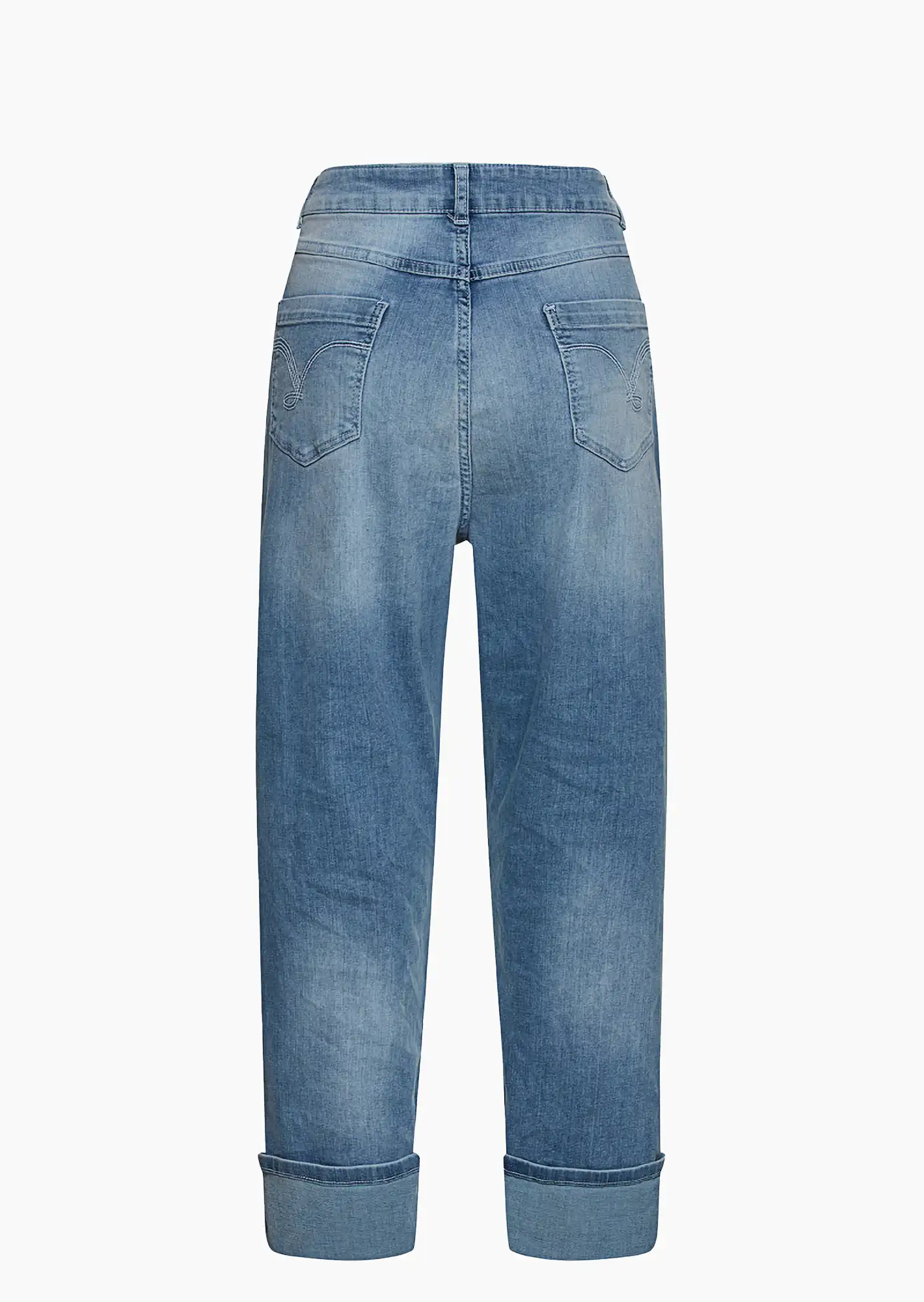 Wide Leg Jeans Patches, light blue denim