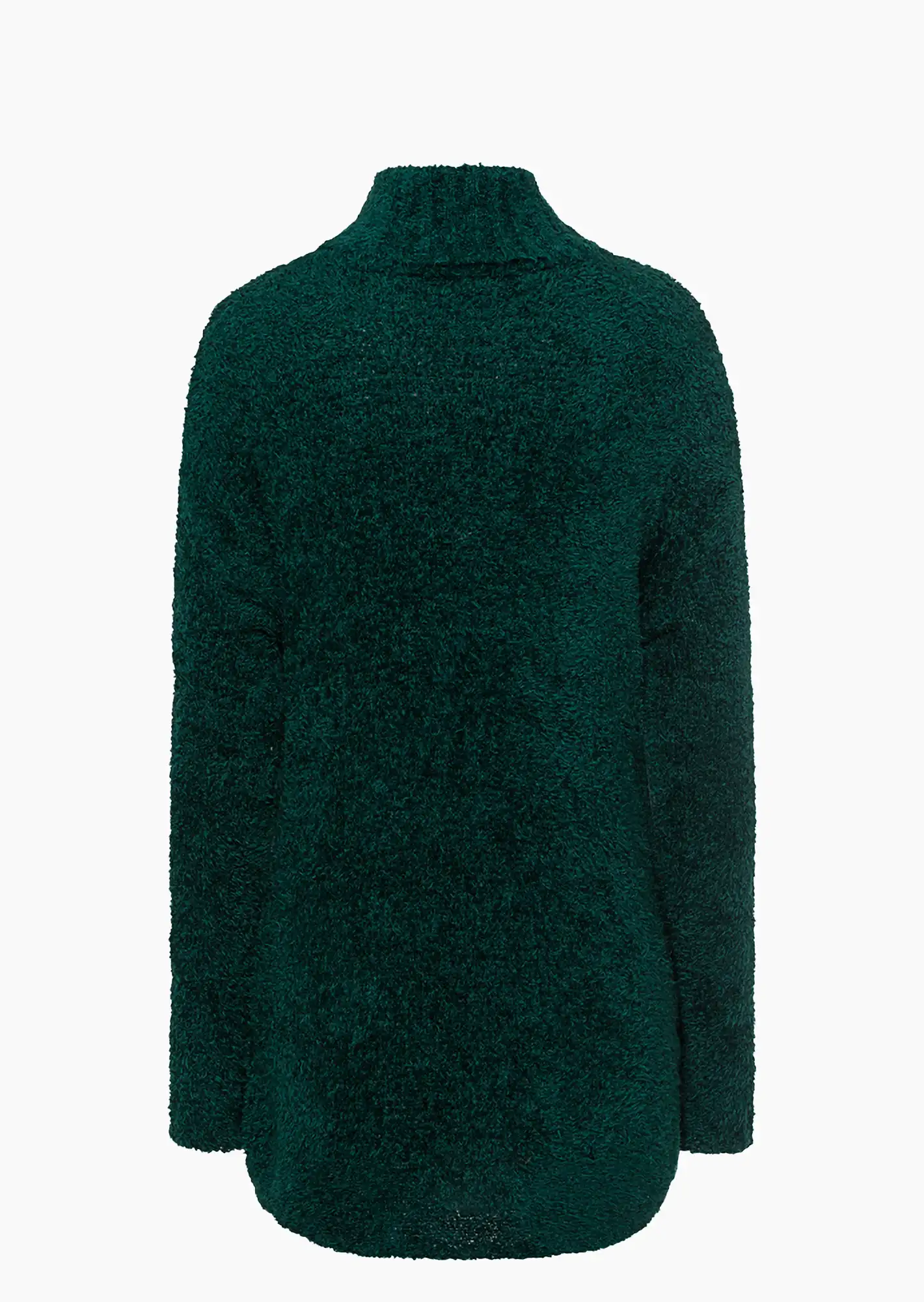 Rollkragen Strickpullover, forest green