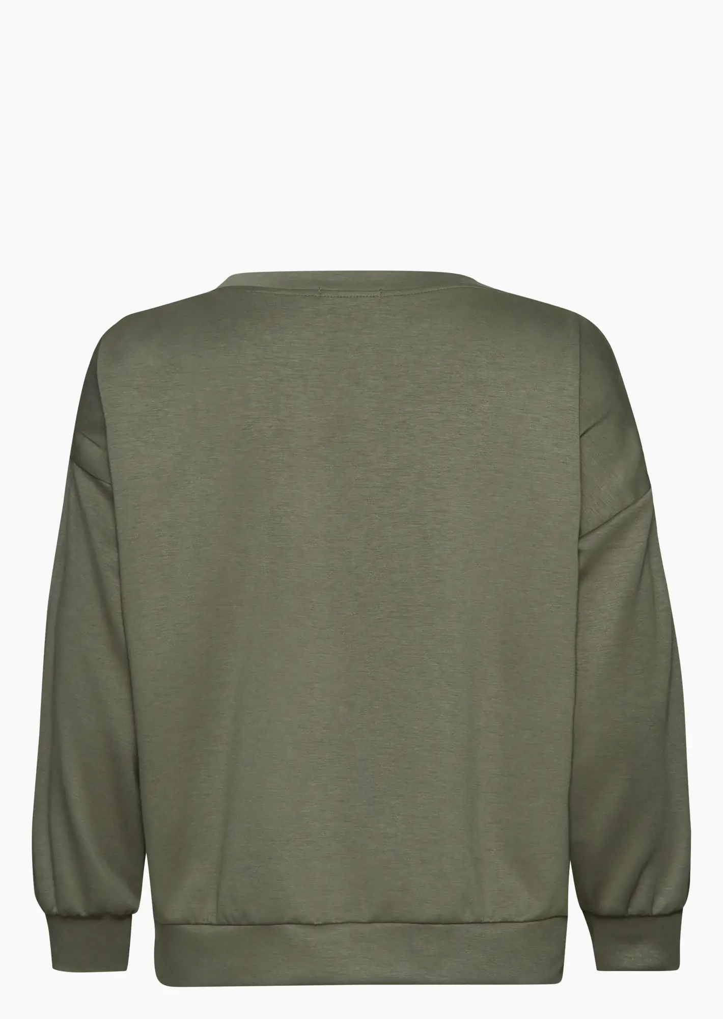 Sweatpullover mit Glitzerhighlight, khaki