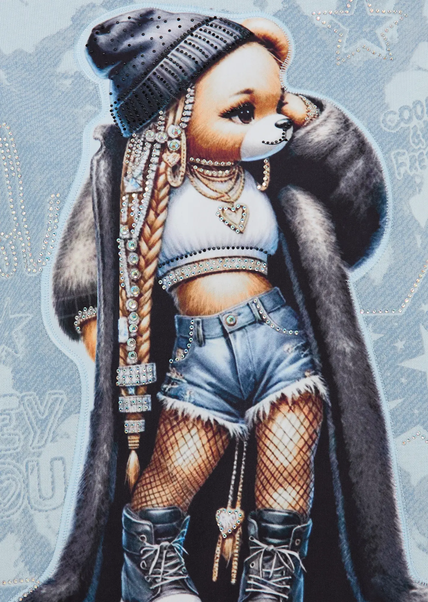 Sweatpullover 'Cool Bear', eiskristall