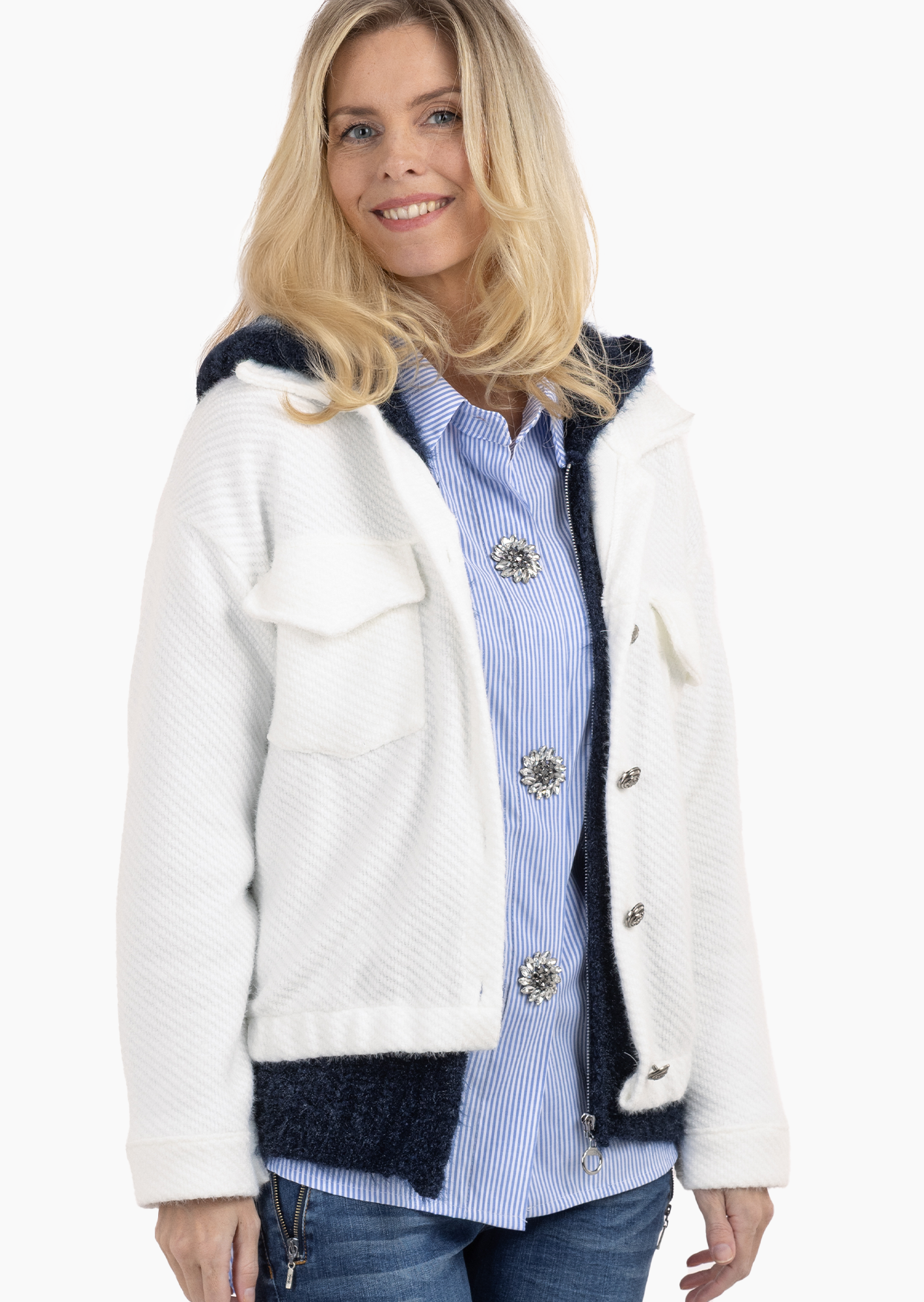 Kurze Jacke, offwhite