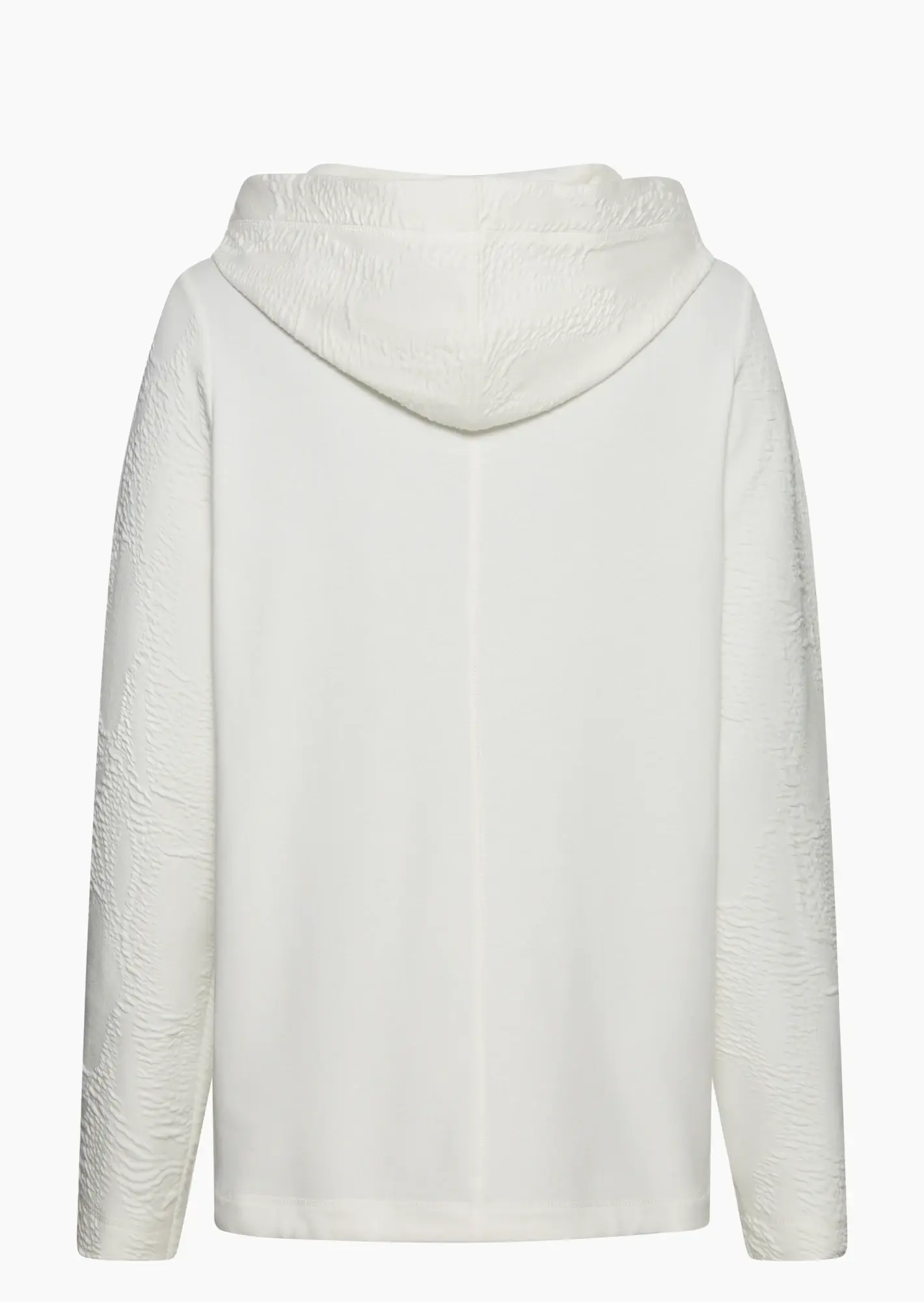 Sweatjacke mit Struktur, offwhite