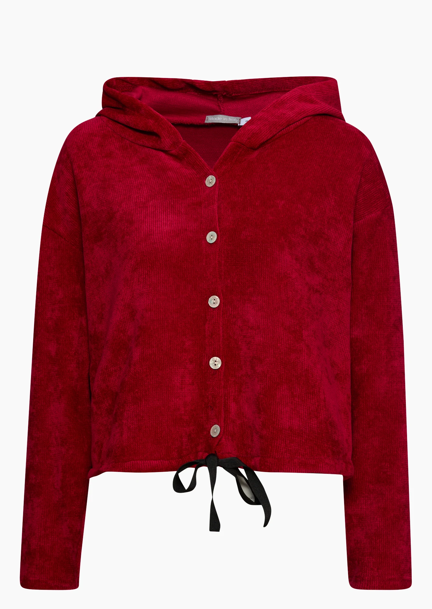 Jacke in Cord-Optik, granatapfel