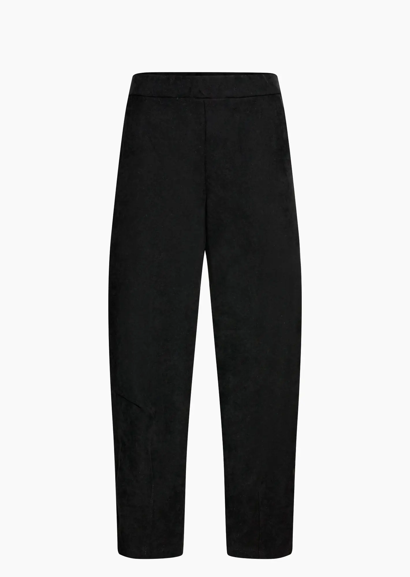 Hose in feiner Cord-Optik, schwarz