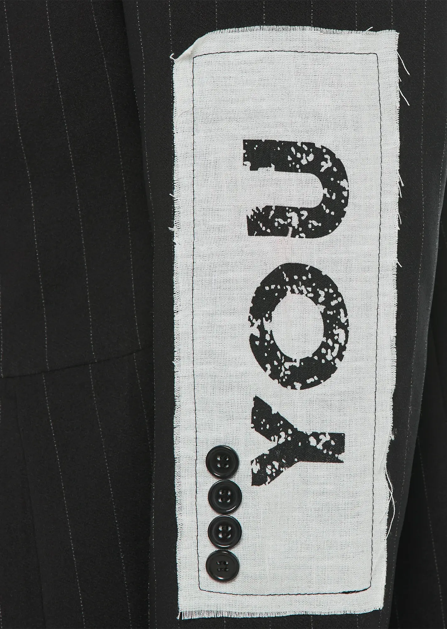 Nadelstreifenblazer 'You', schwarz