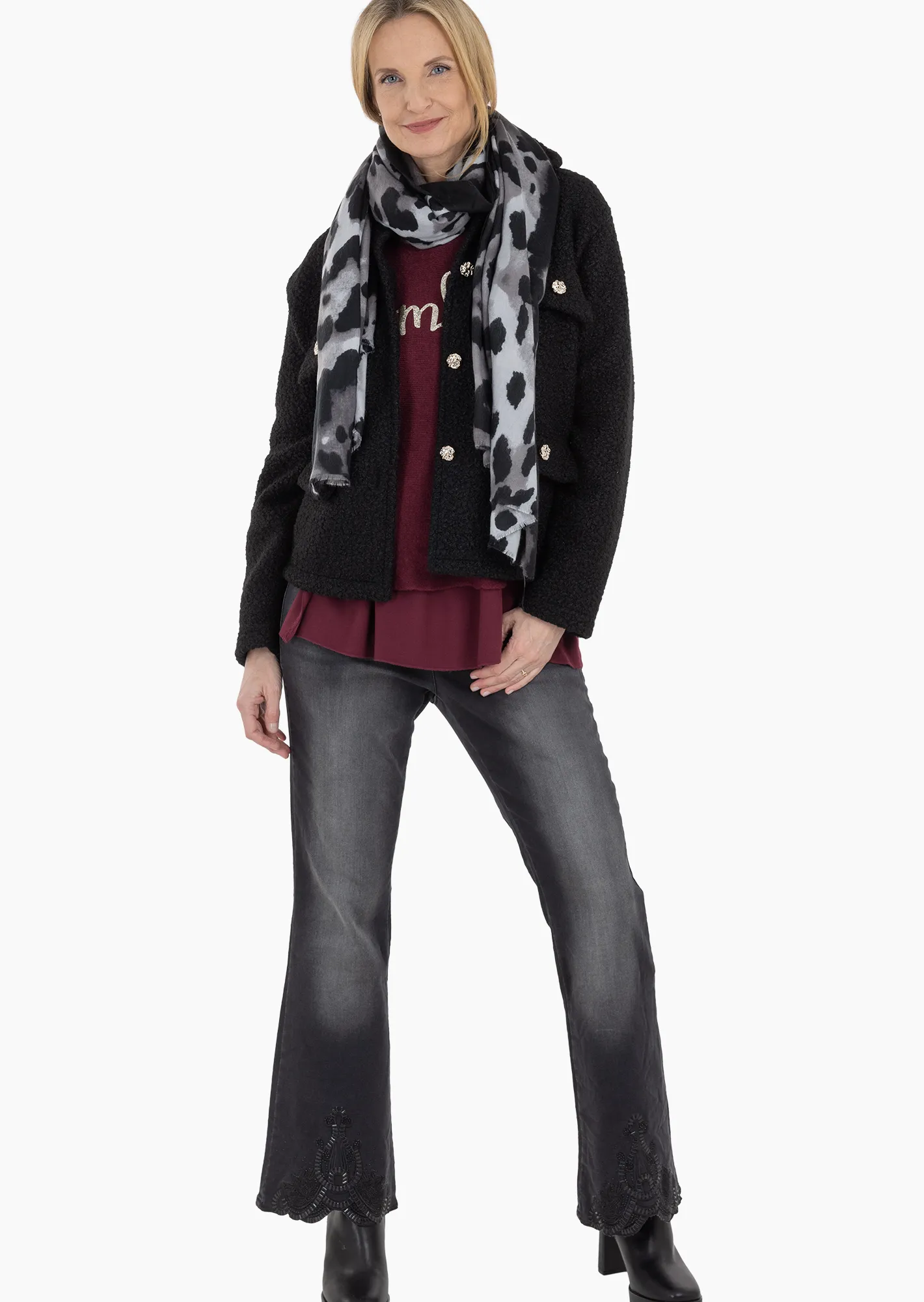 Jeggings mit Bootcut, black