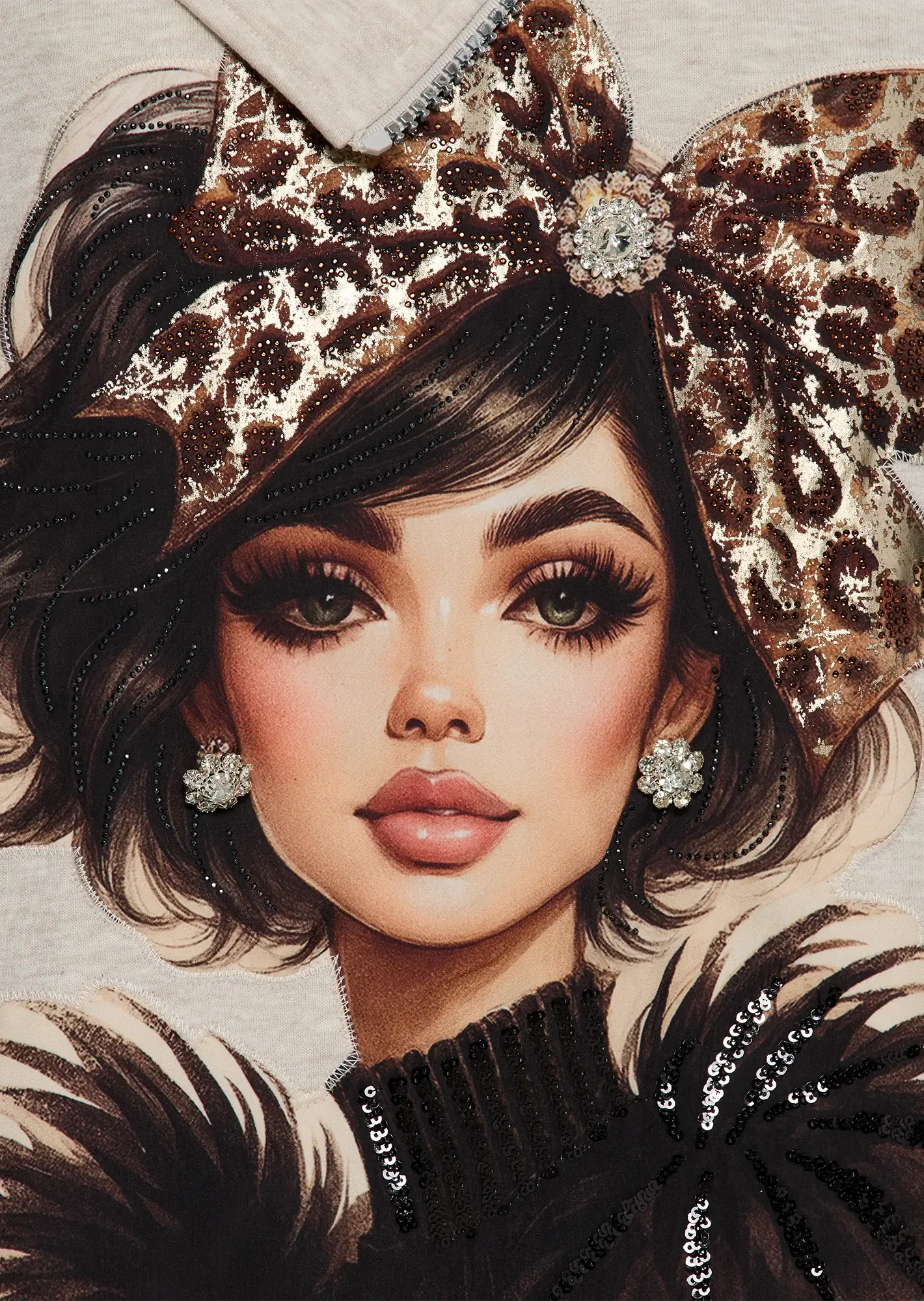 Sweatpullover 'Cute', sand-melange