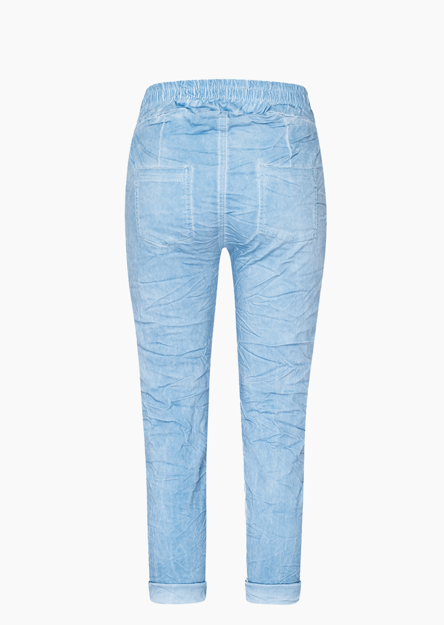 Joggpants mit Knöpfen, blue denim