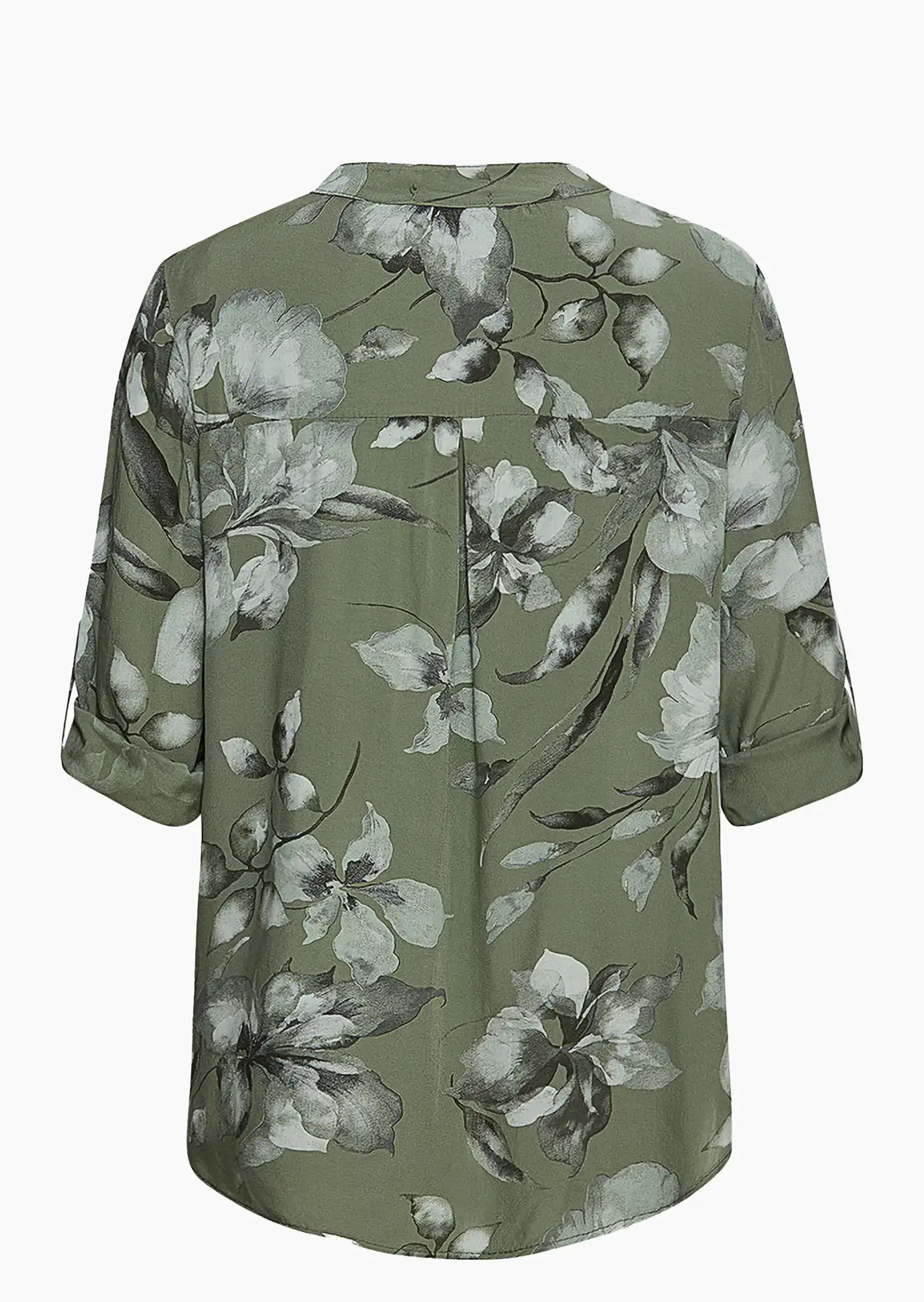 Bluse im Alloverprint, khaki