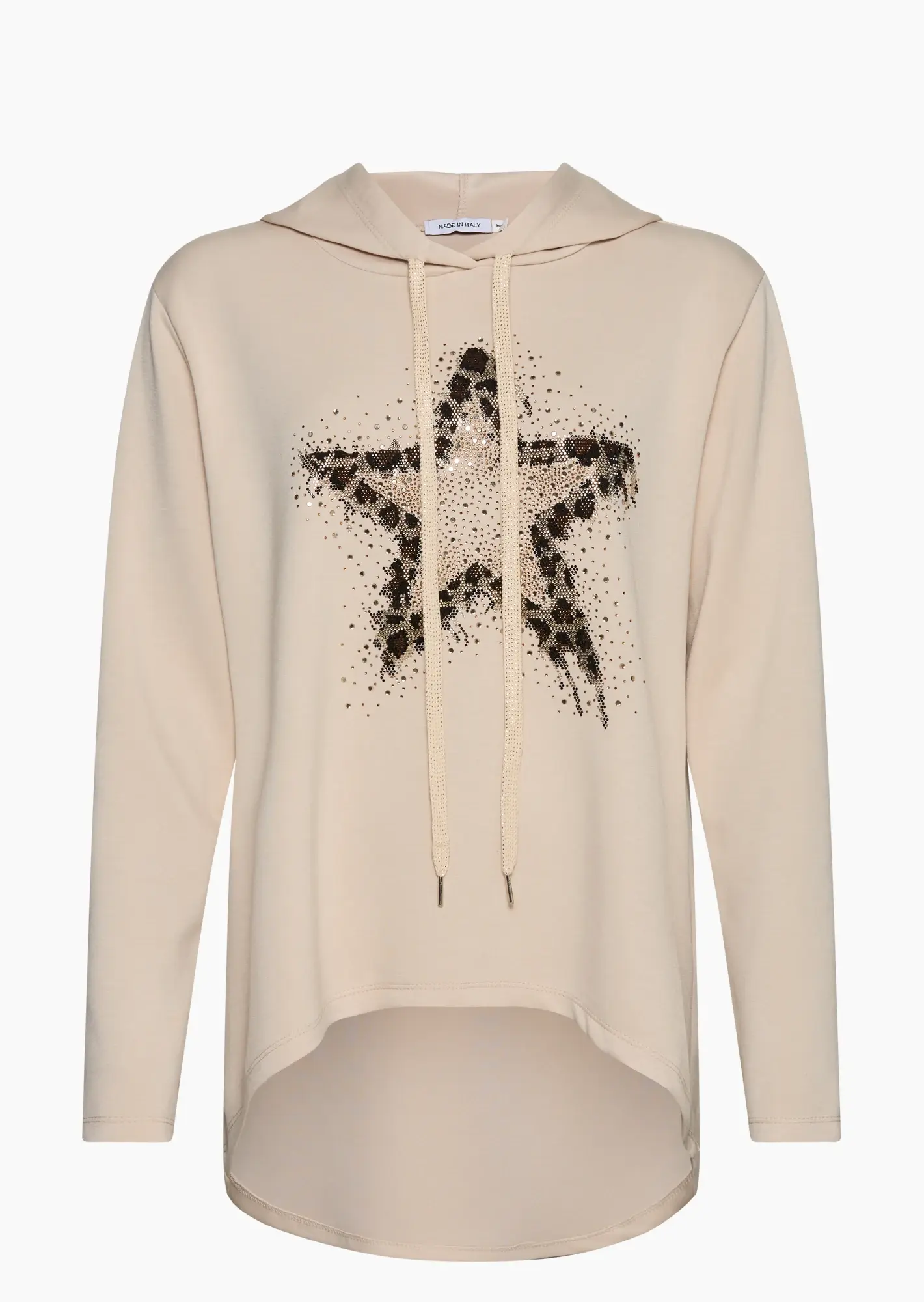 Pullover mit Stern, crema