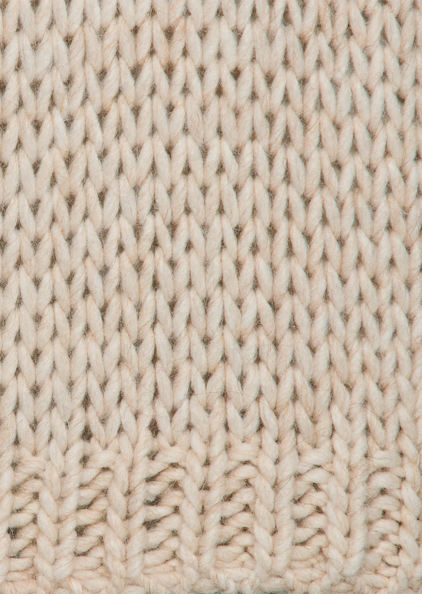 stylischer Strickpullover, crema