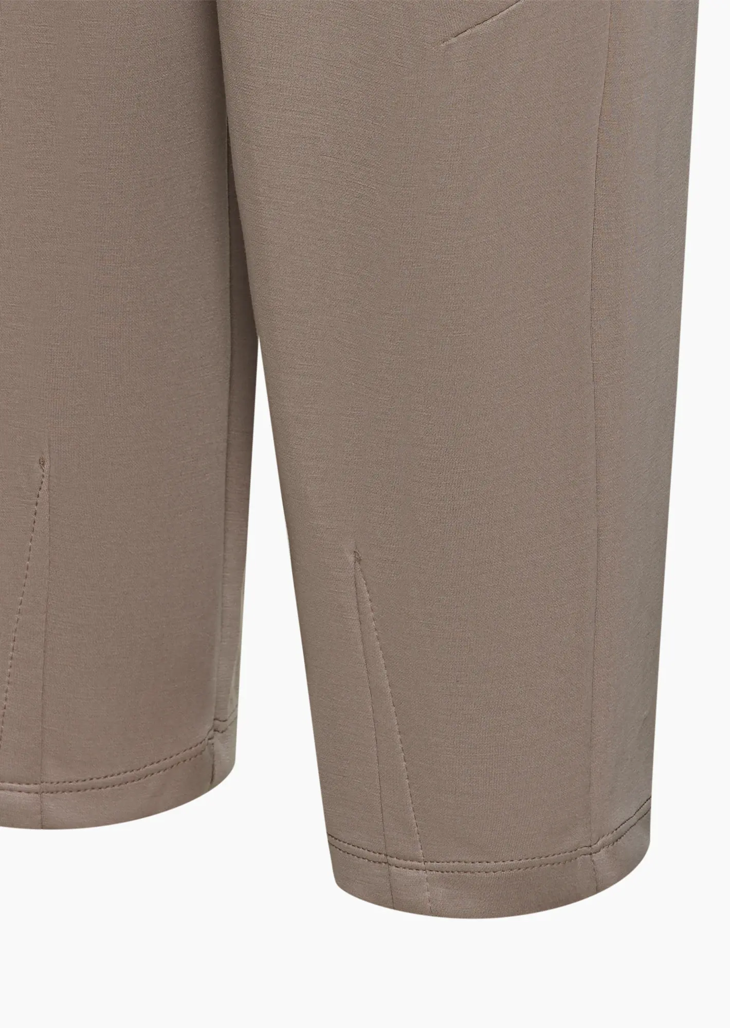 Pants mit Ziernähten, taupe