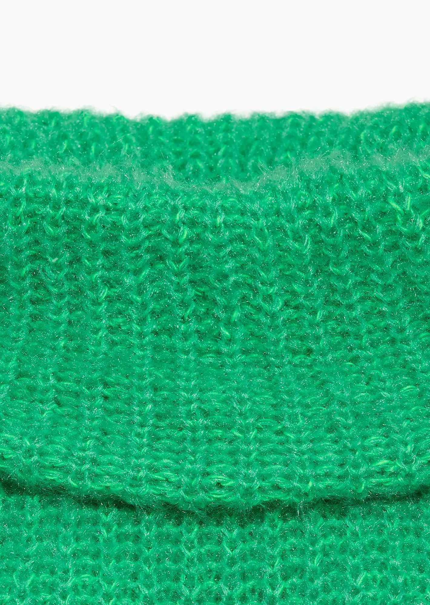 Strickpullover mit Rollkragen, grün