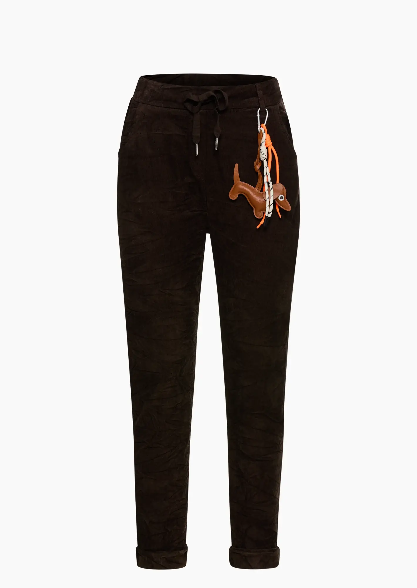 Joggpants in Cord-Optik, mocca
