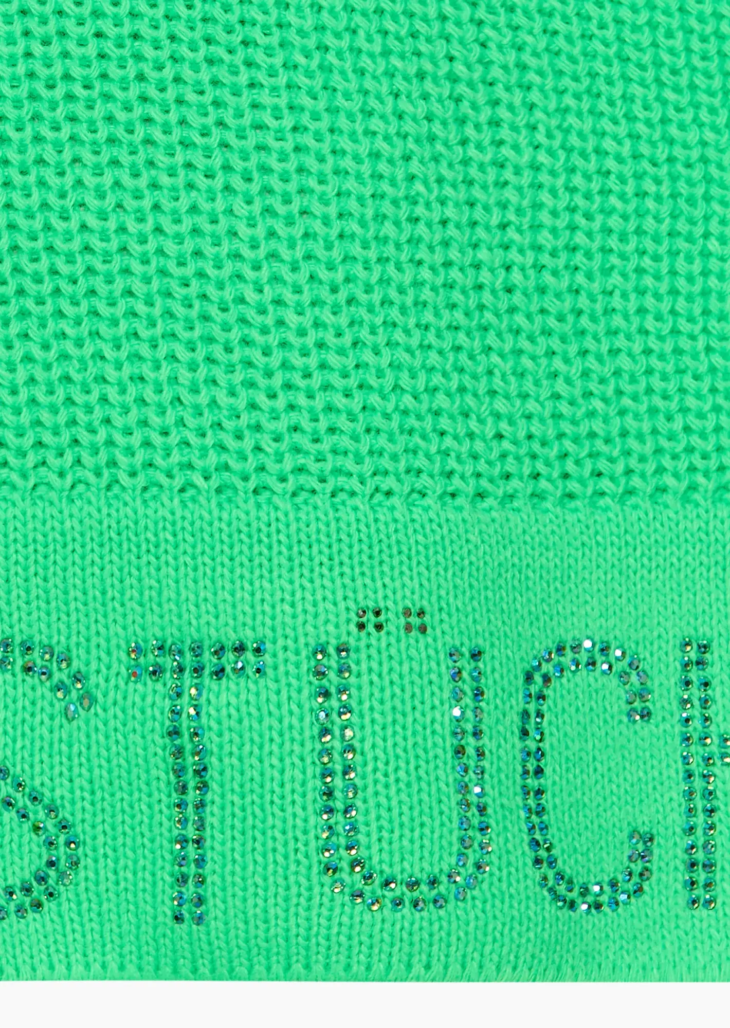Strickpullover 'Einzelstück', neongrün
