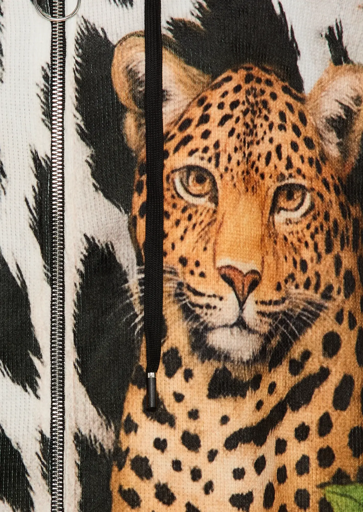 Sweatjacke 'Leopard', bunt