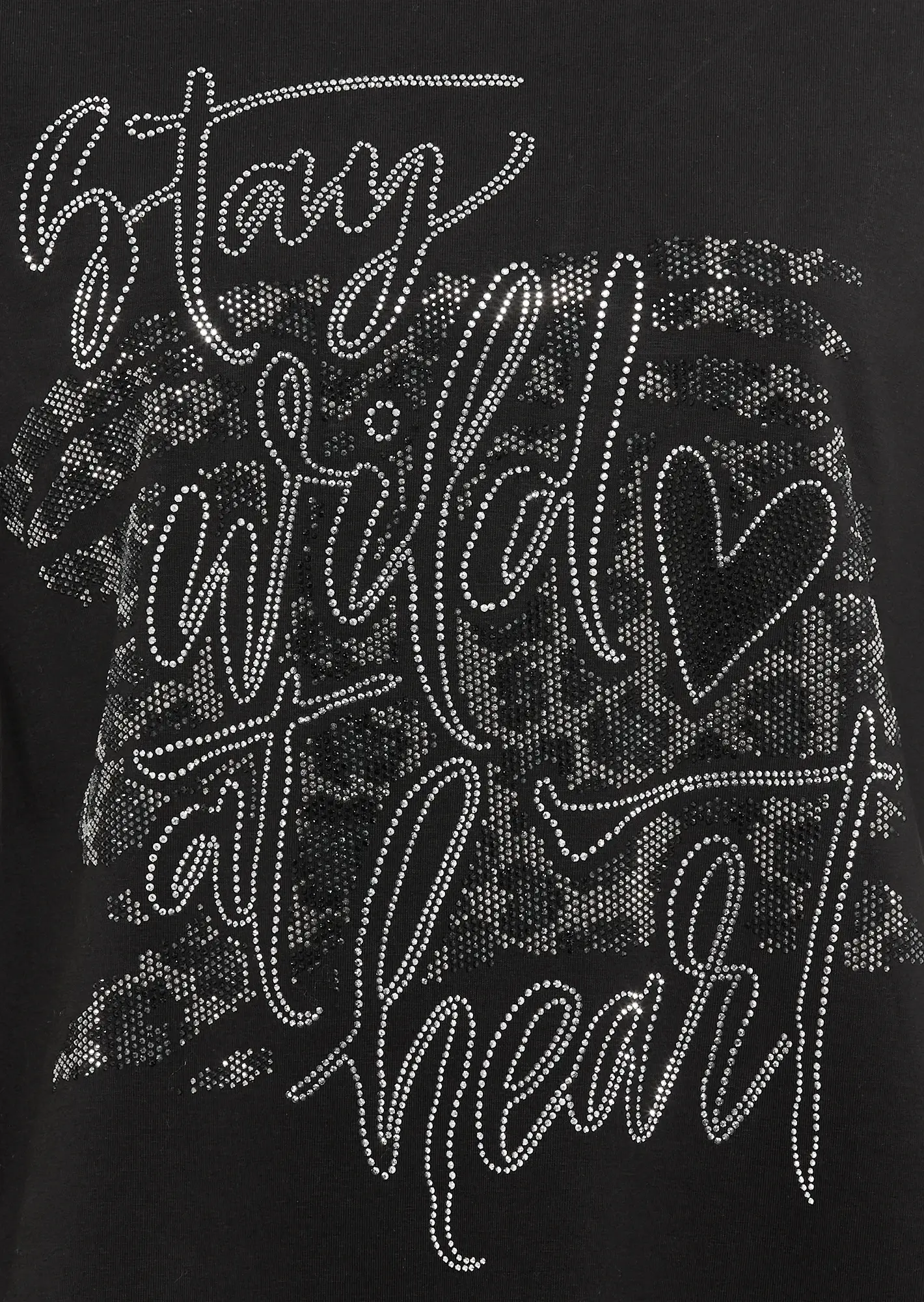 Shirt 'Stay wild', schwarz