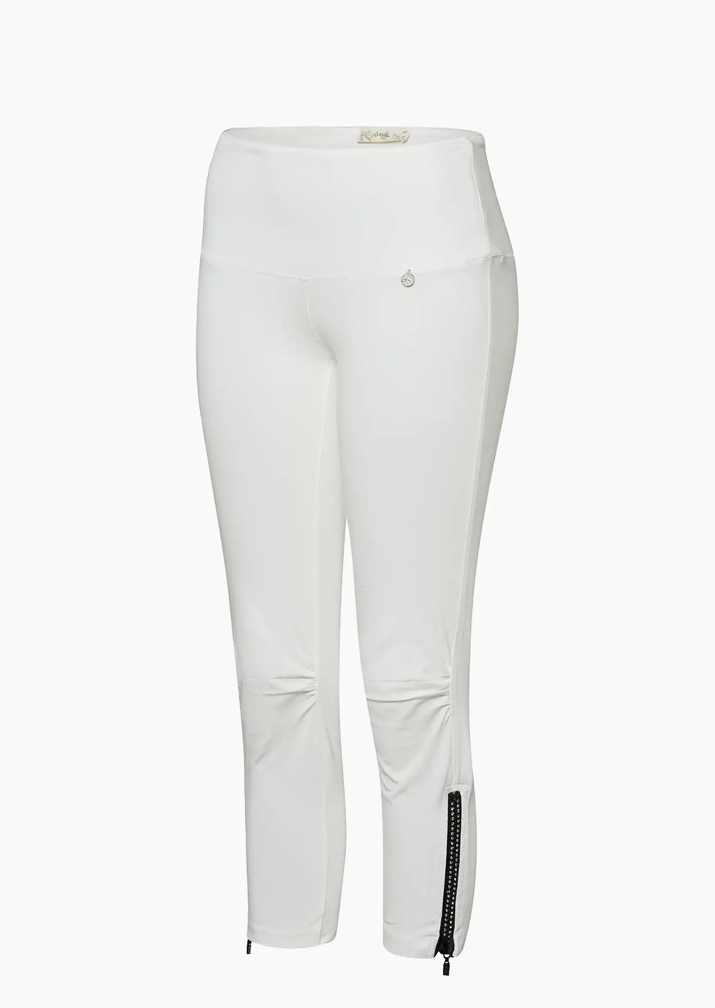 Capri-Leggings mit Reißverschluss, offwhite