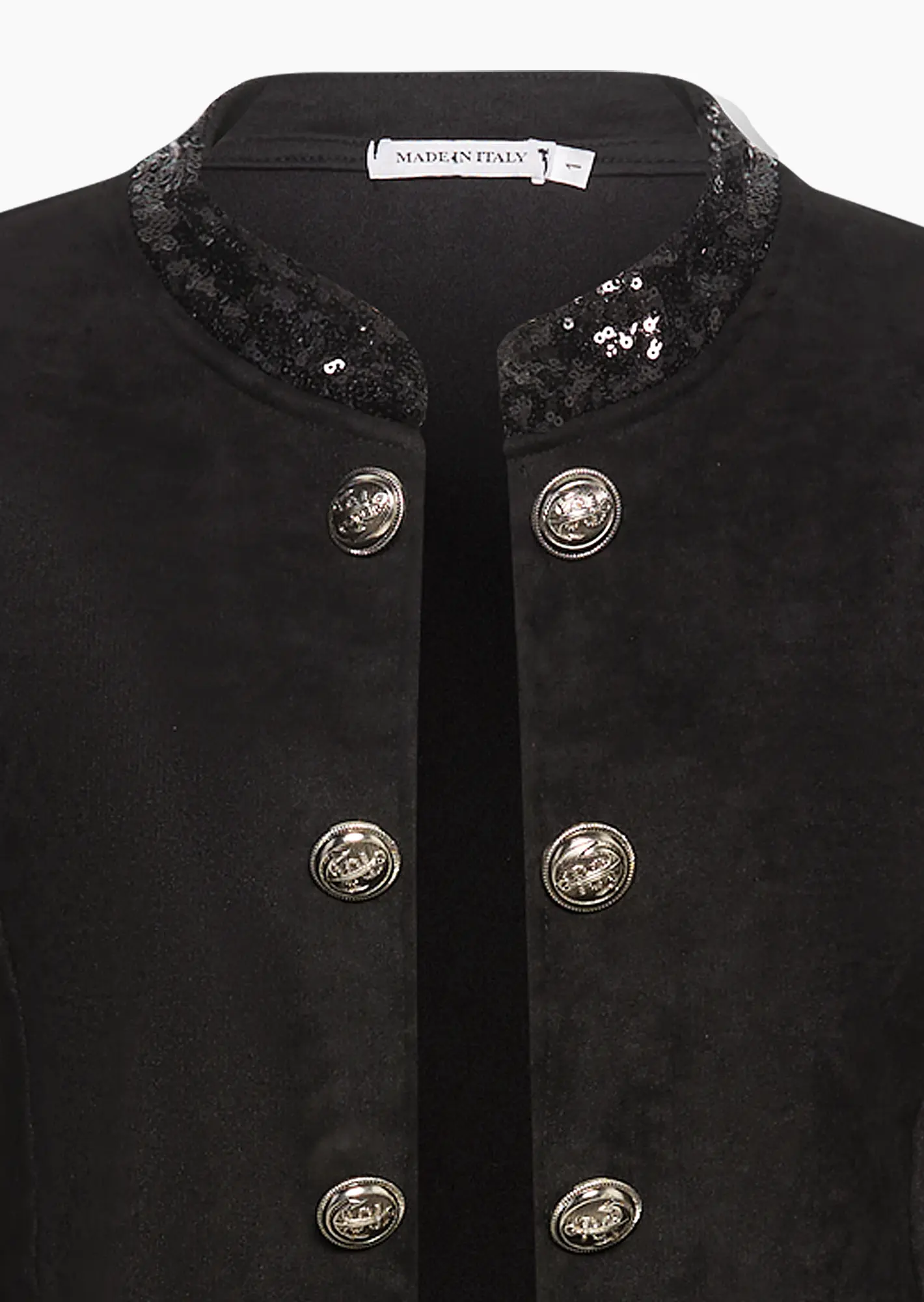 Blazer im Military-Style, schwarz