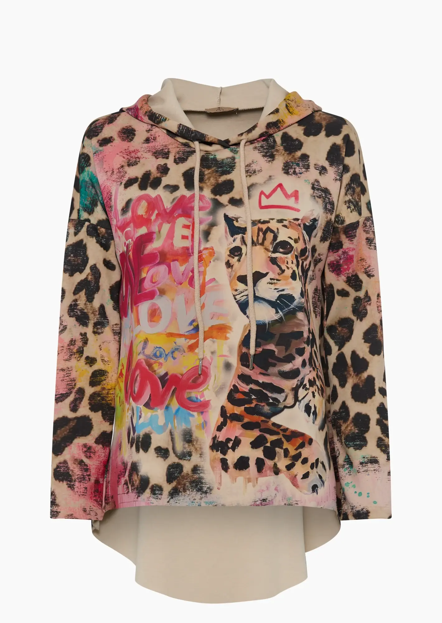 Sweatpullover 'Leoliebe', bunt