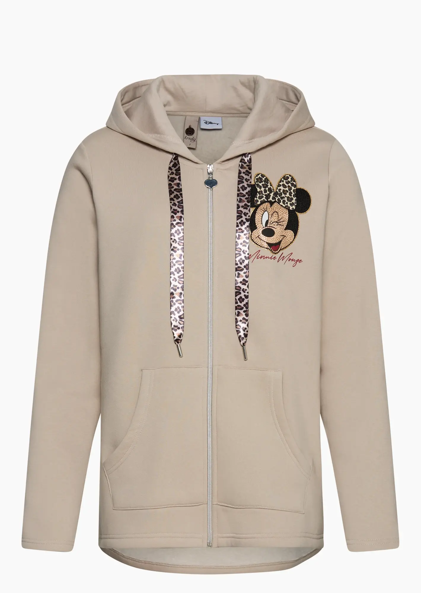Sweatjacke 'Minnie Mouse', crema
