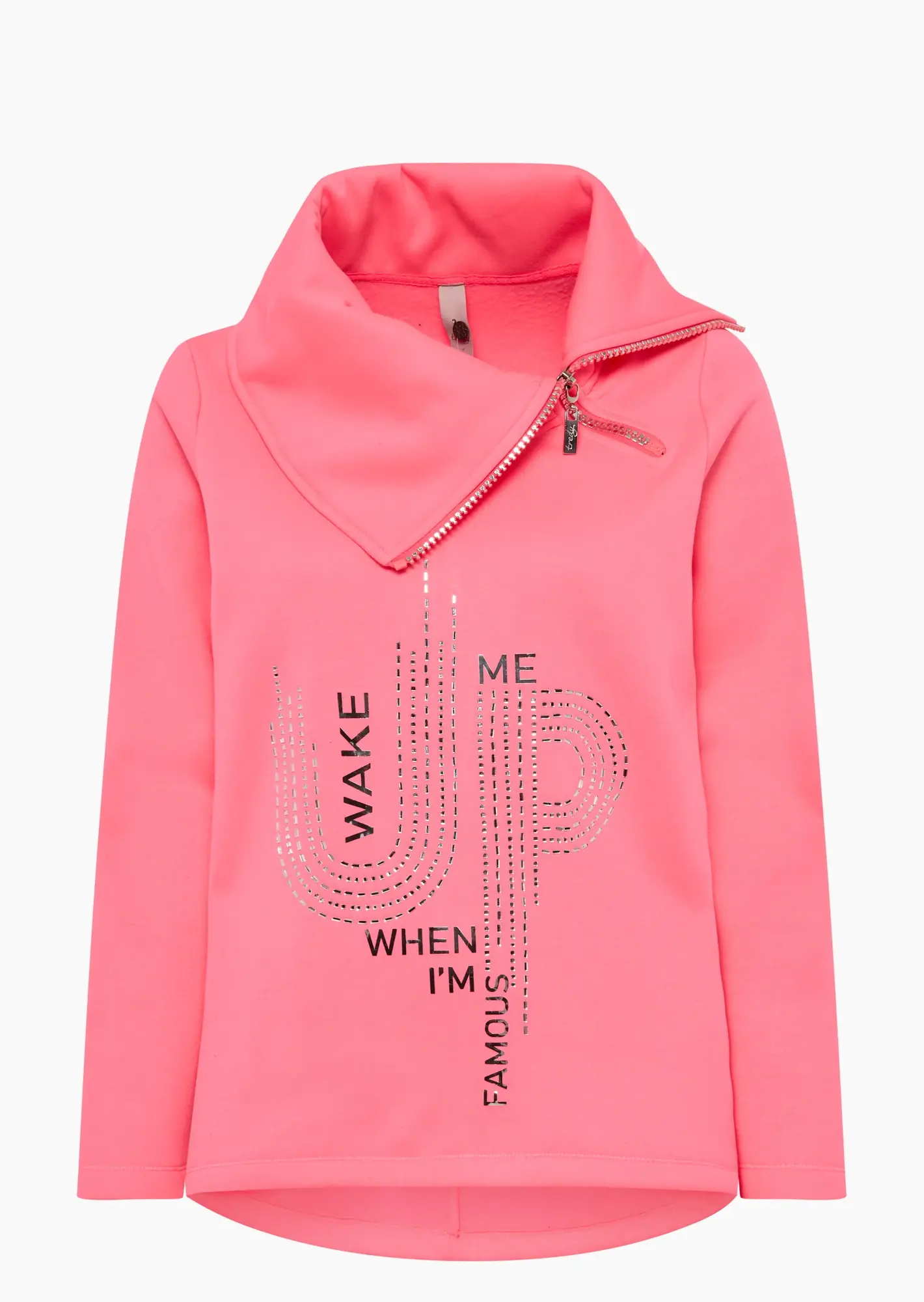 Sweatpullover 'FAMOUS', neon lobster