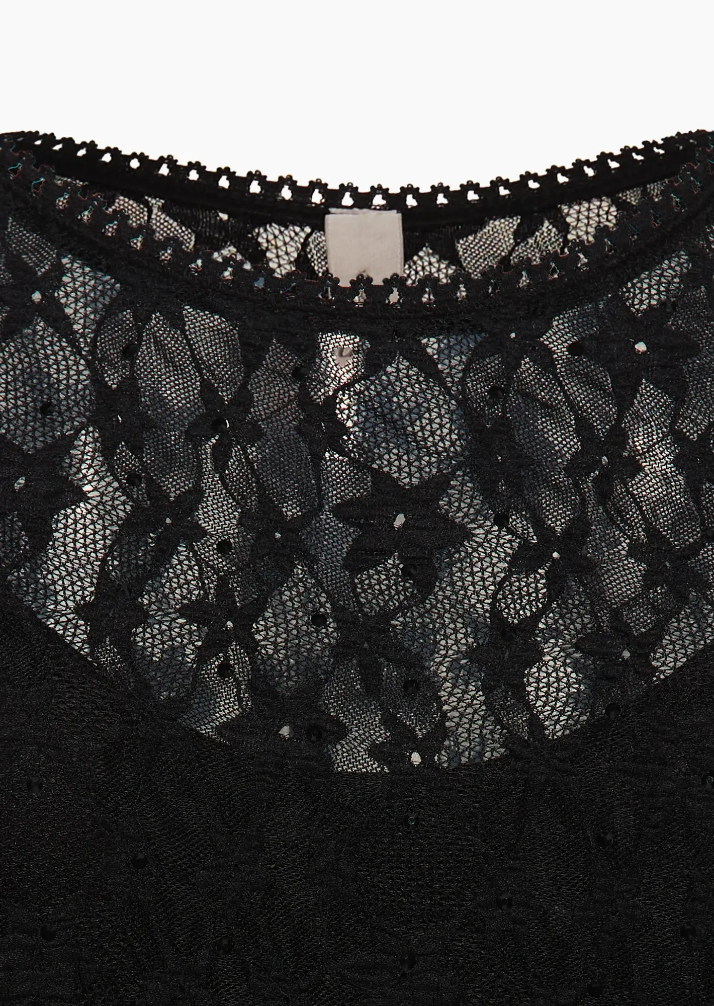 Kleid aus Spitze, schwarz