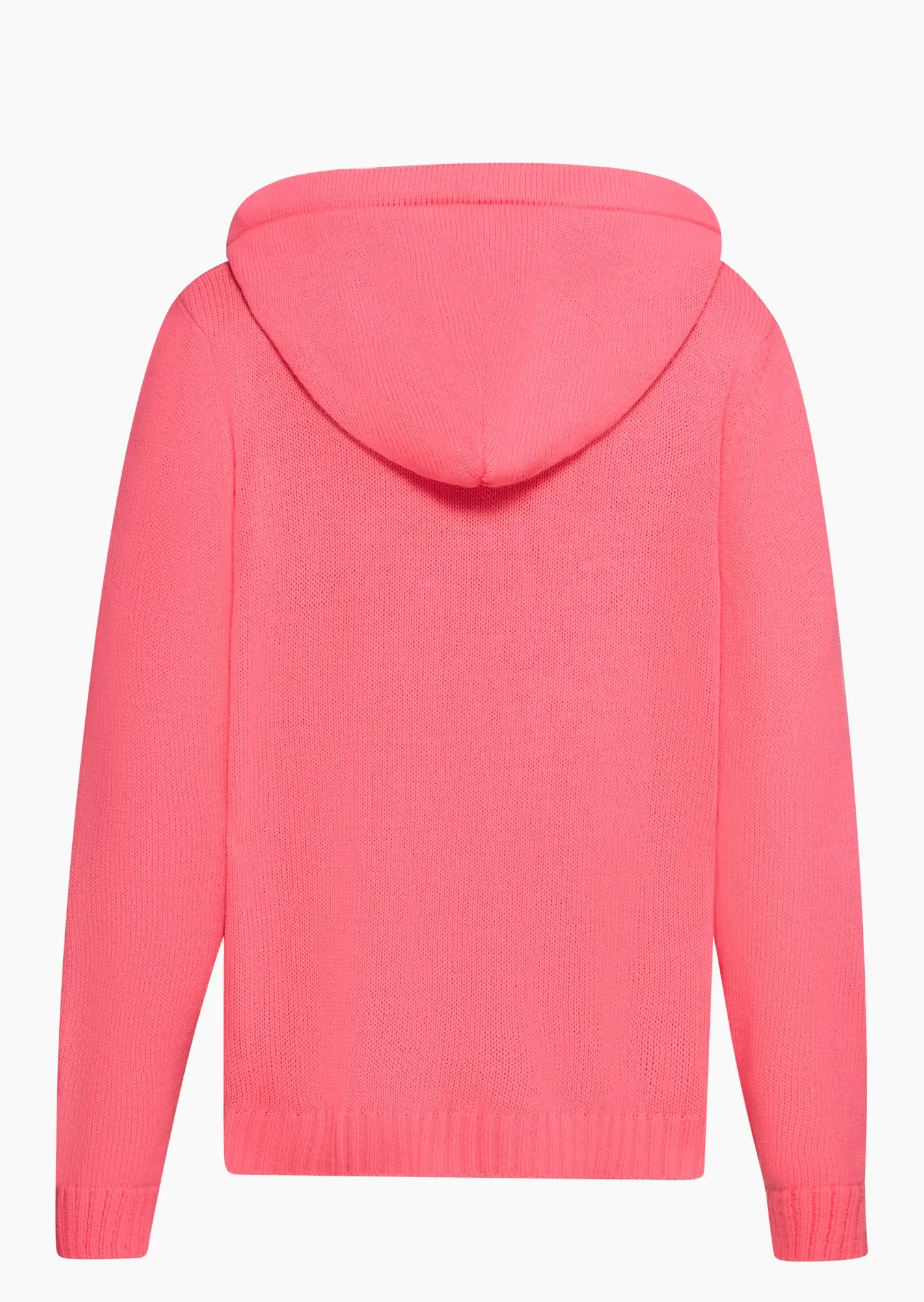 Strickpullover 'Smiley', neon lobster