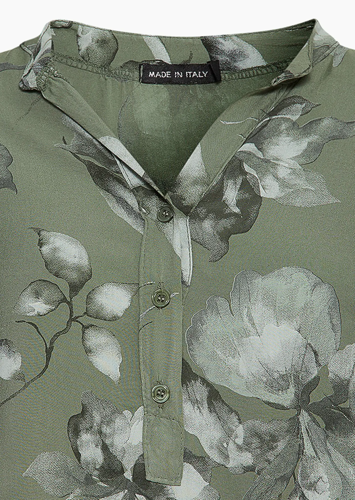 Bluse im Alloverprint, khaki