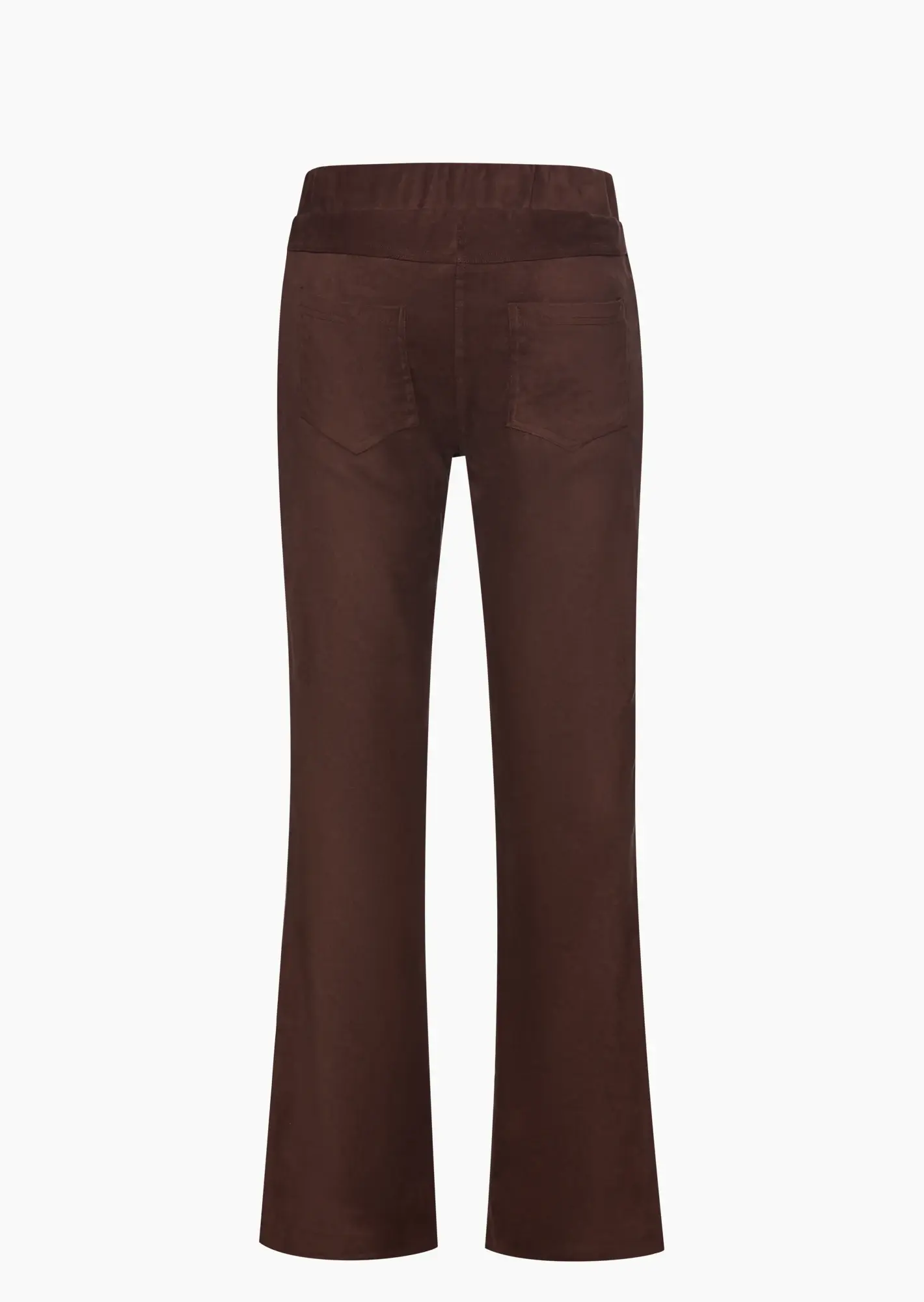 Joggpants mit Bootcut, mocca