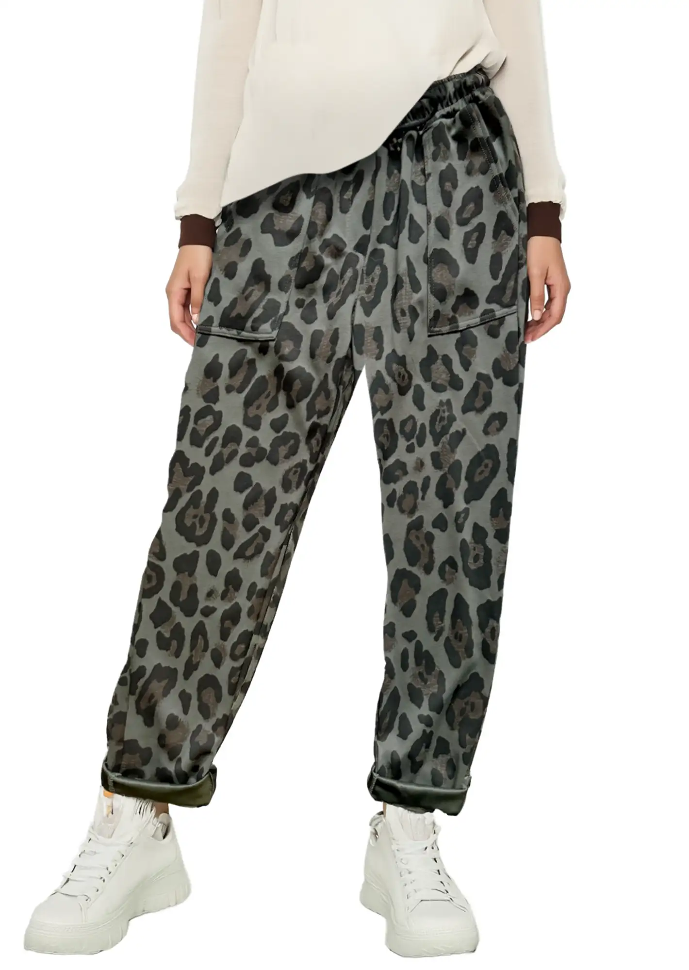 Joggpants 'Animalstyle', khaki