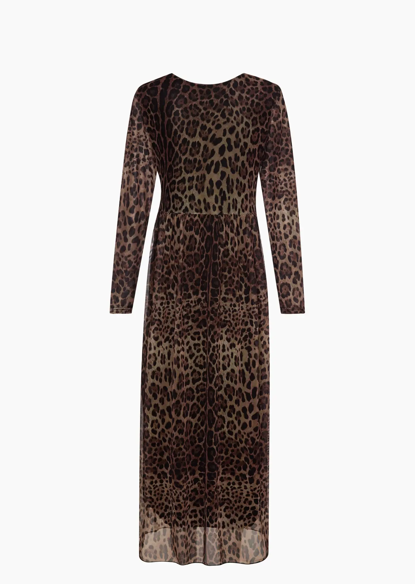 Kleid im Leo-Style, taupe