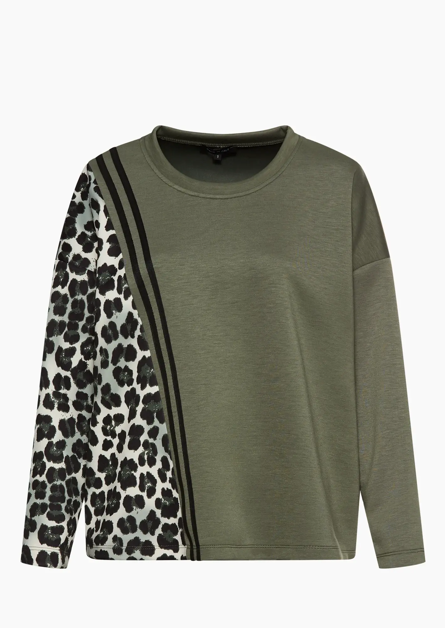 Sweatpullover mit Leohighlight, khaki