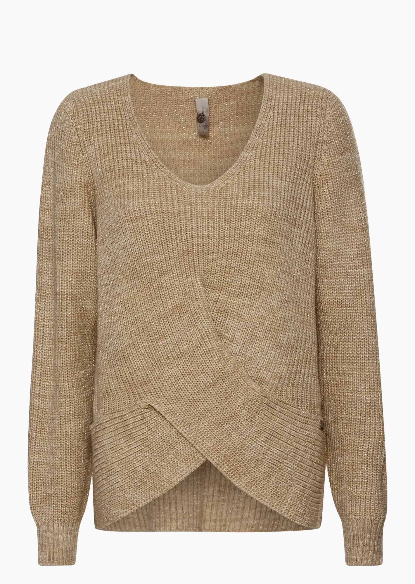 Strickpullover mit Glitzer, pepper