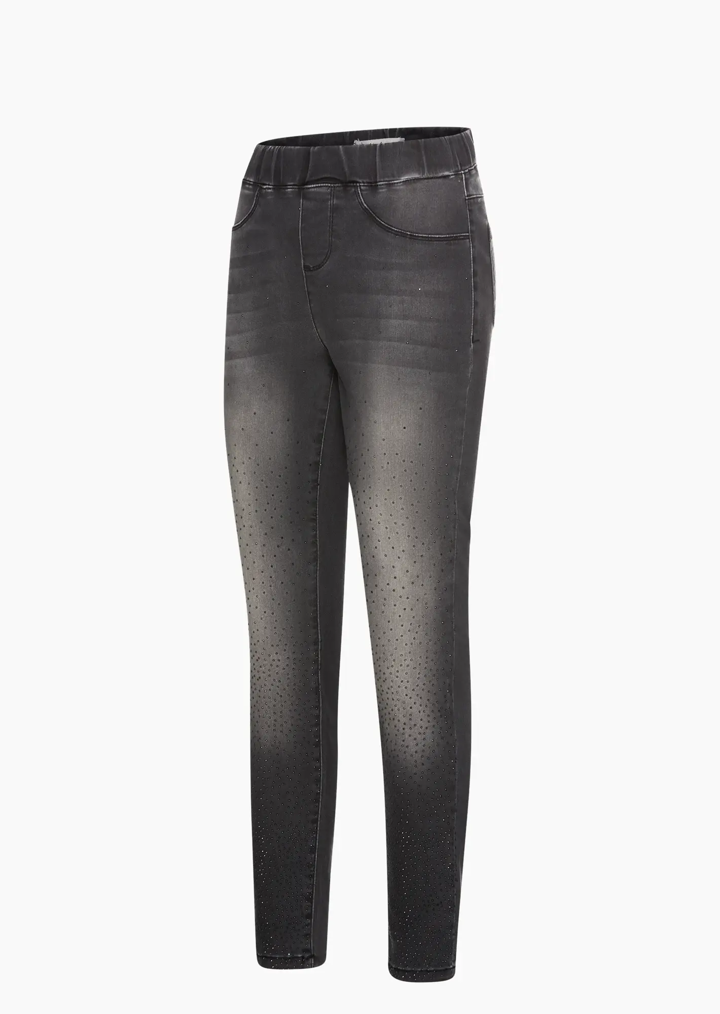 Jeggings mit Ziersteinen, grey