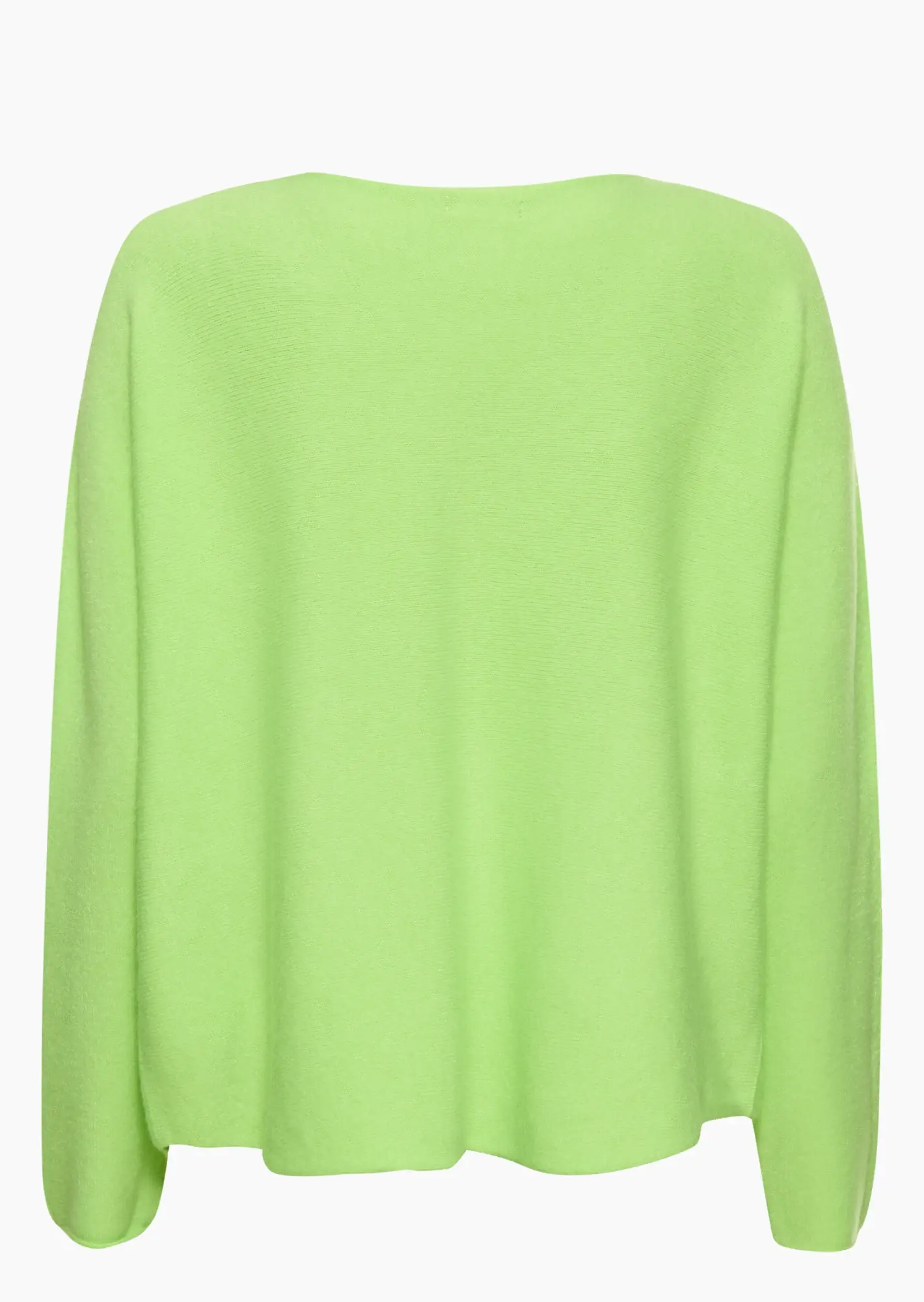 Strickpullover mit Lettering, neongrün