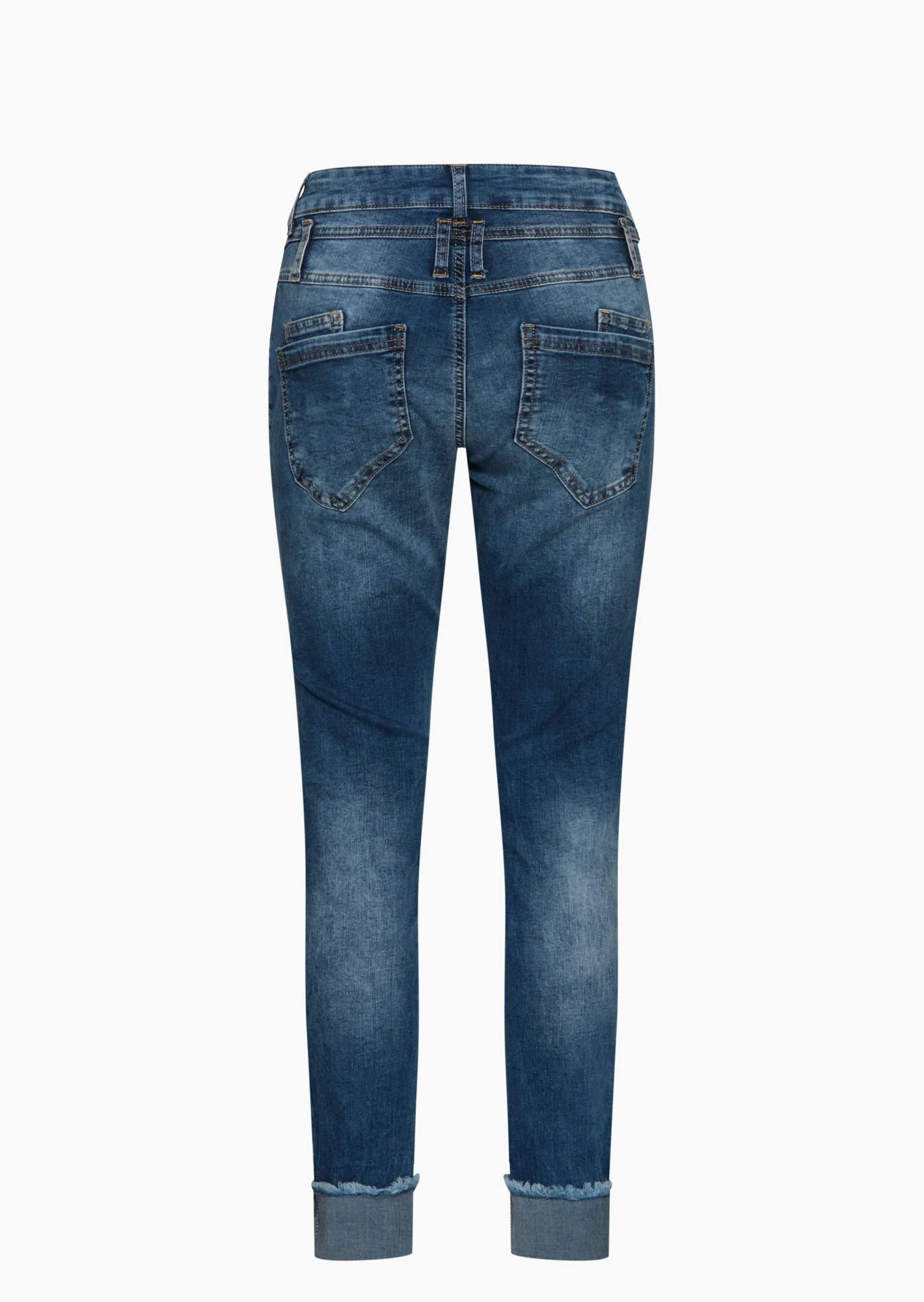 Jeans destroyed, blue denim